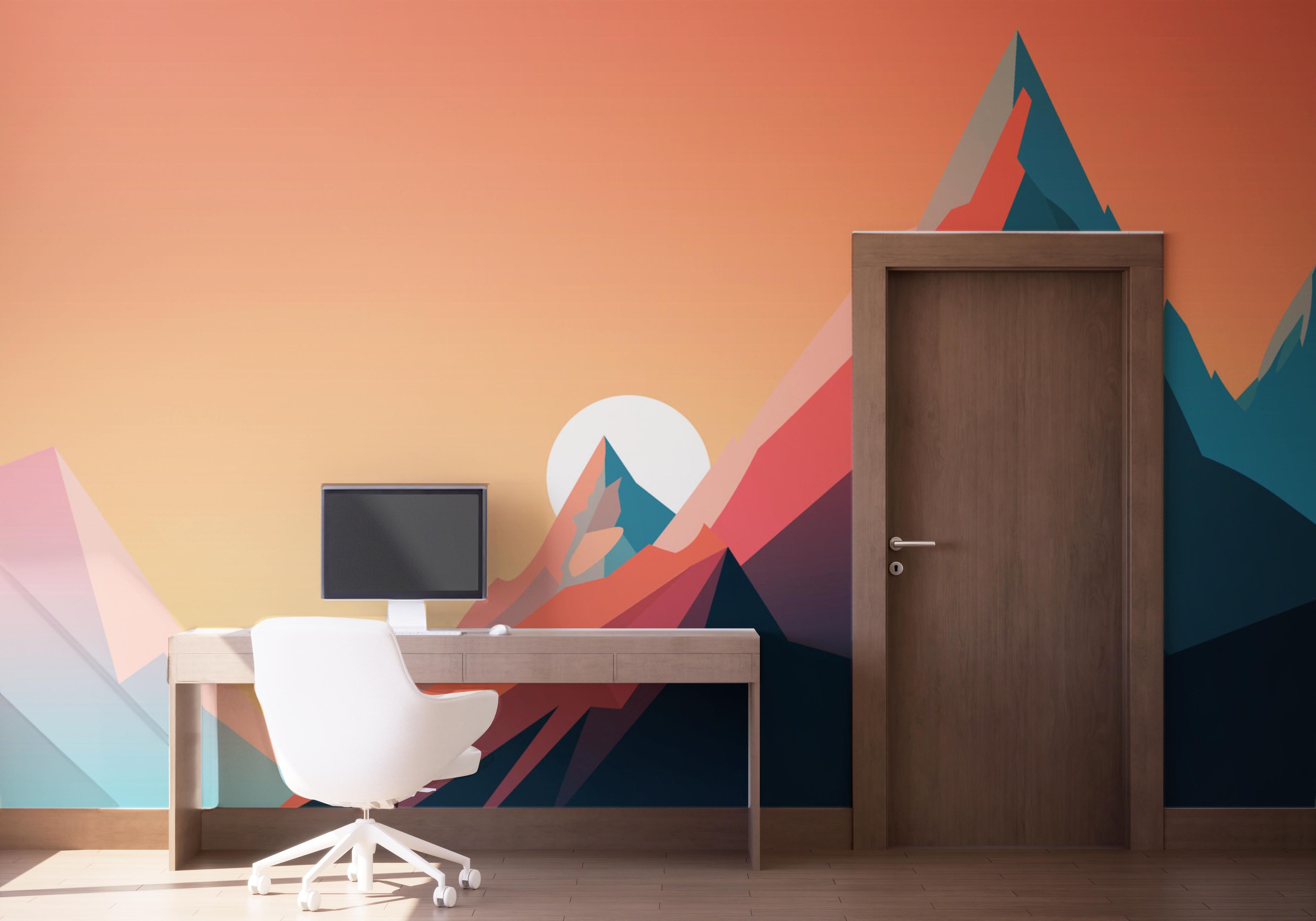 Mountain Blue Orange mockup 1