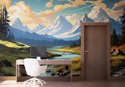 Mountain Cartoon View mockup 1