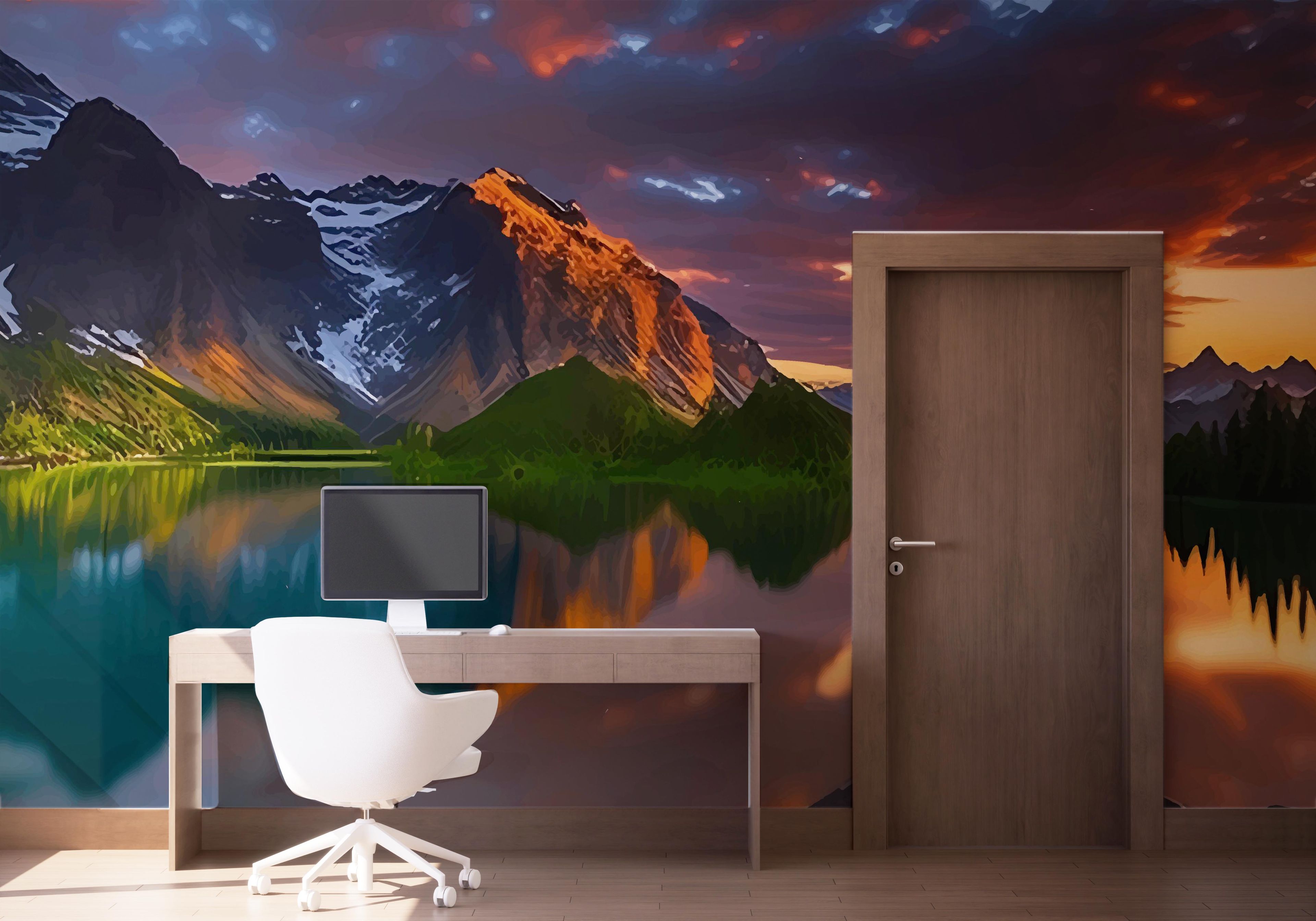 Mountain Nice Sky mockup 1