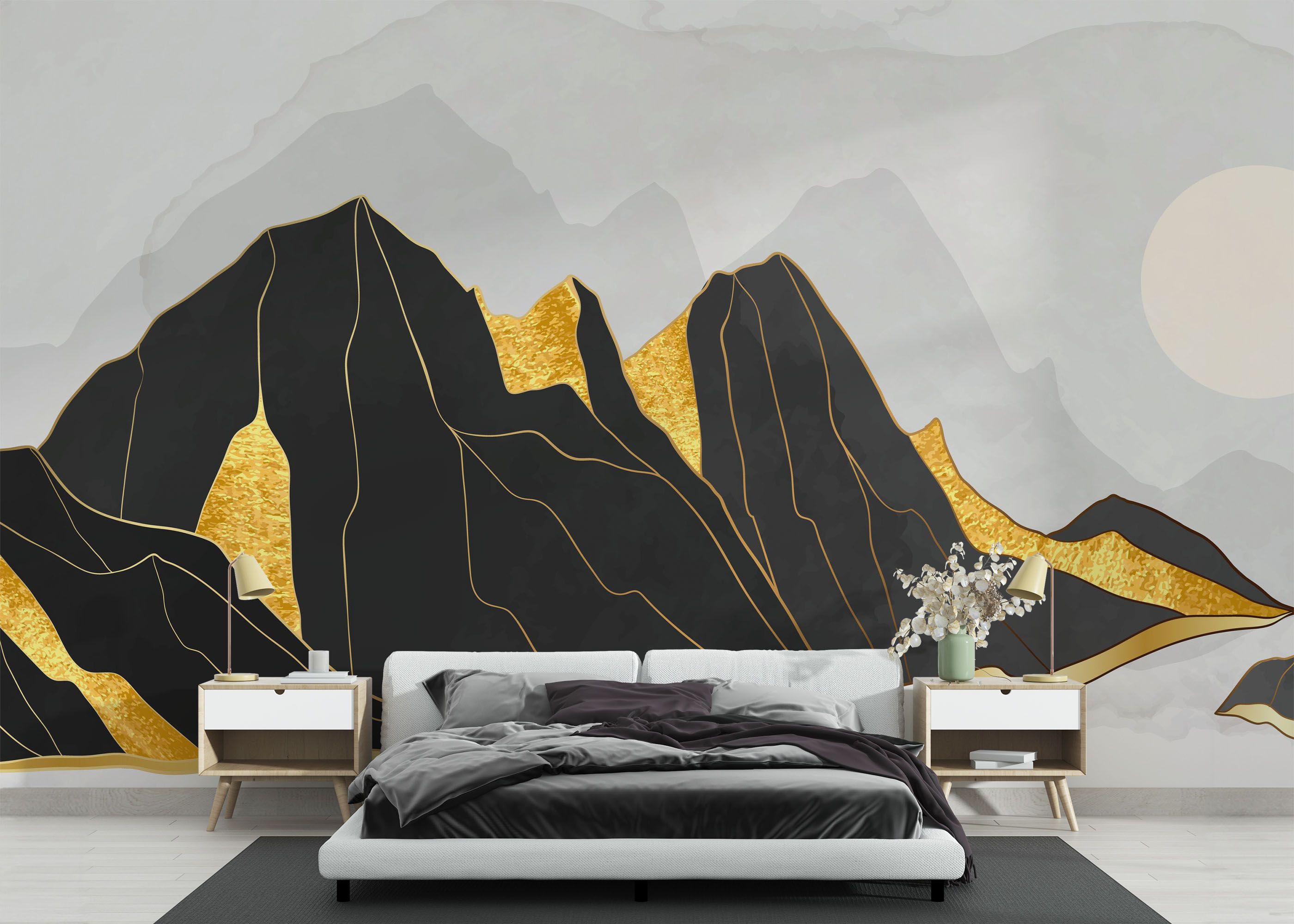 Gold Black Mountain mockup 3
