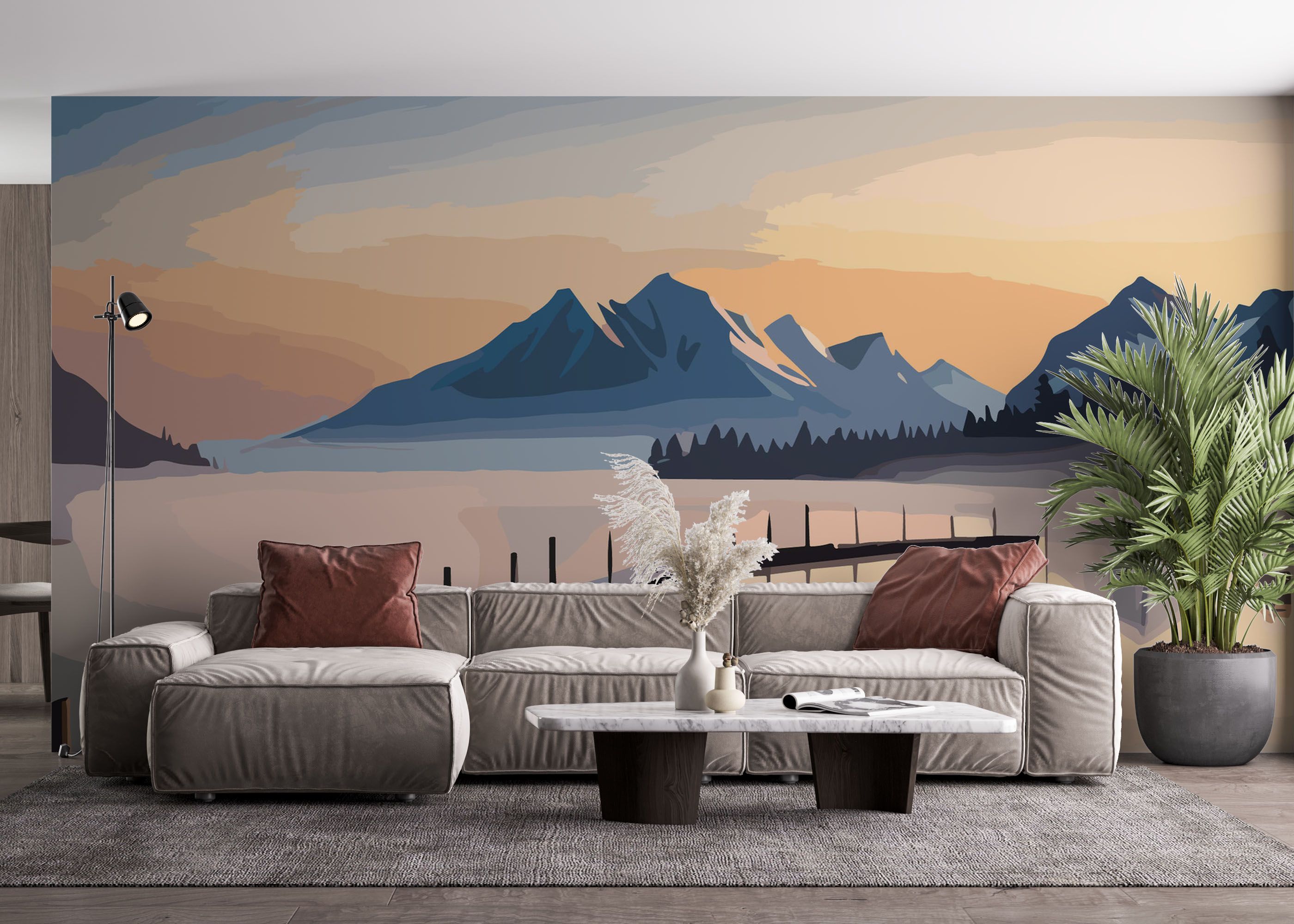 Mountain Bridge Art mockup 4