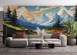 Mountain Cartoon View mockup 4