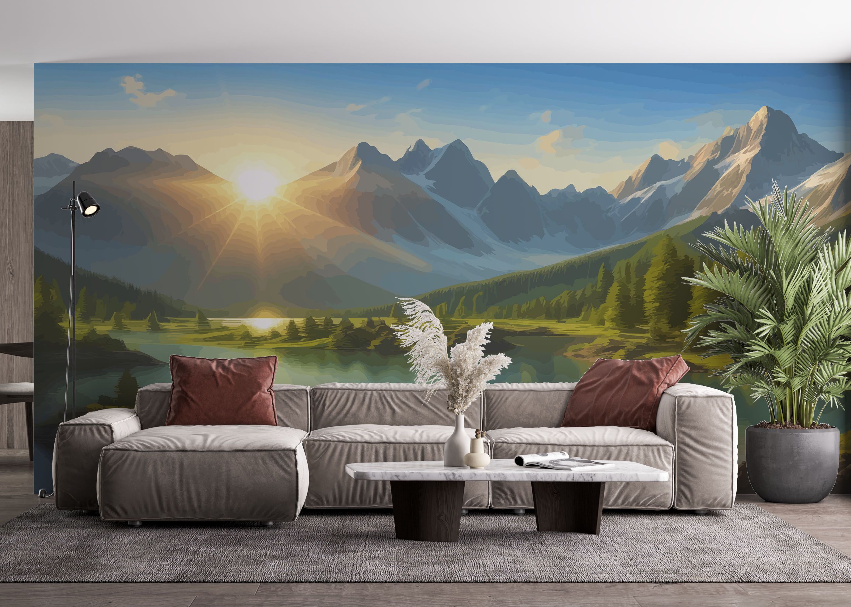 Mountain Lake View mockup 4