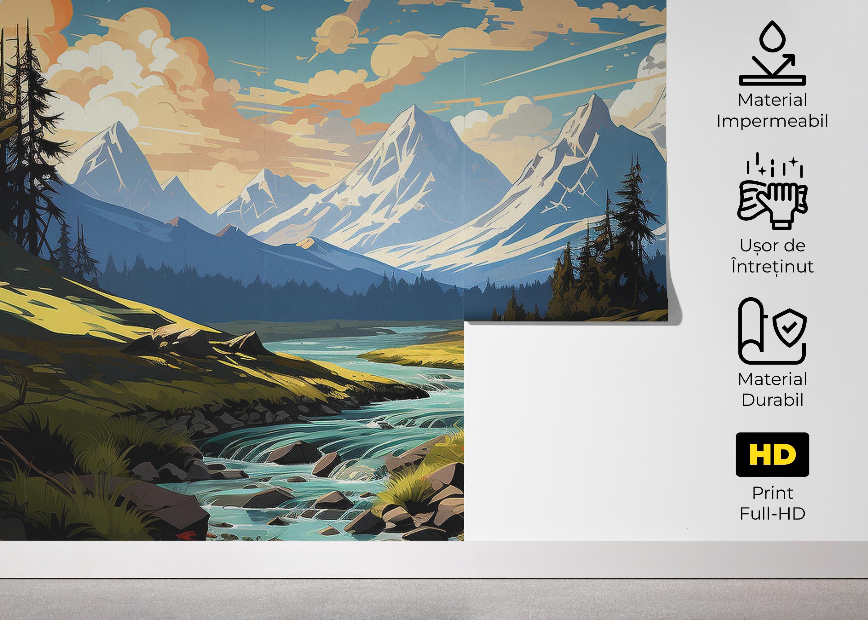Mountain Cartoon View mockup 5