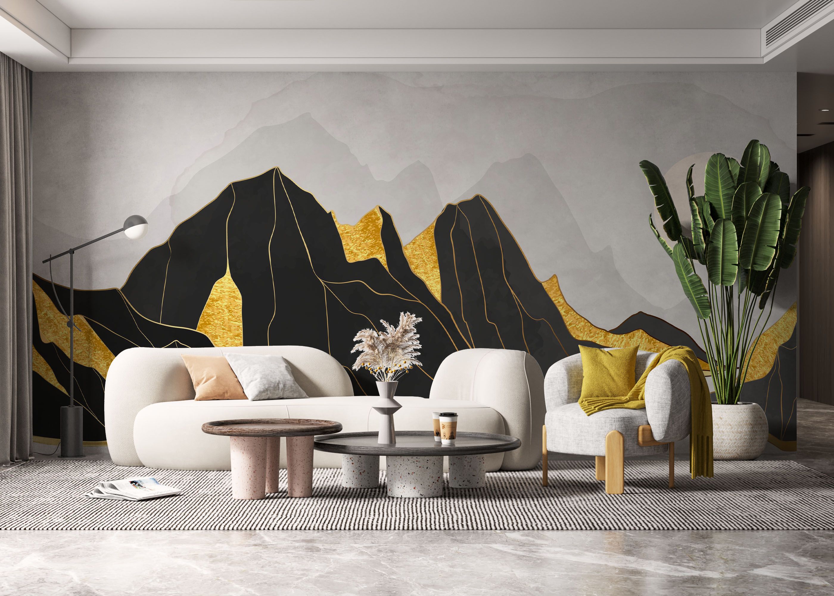 Gold Black Mountain mockup 6