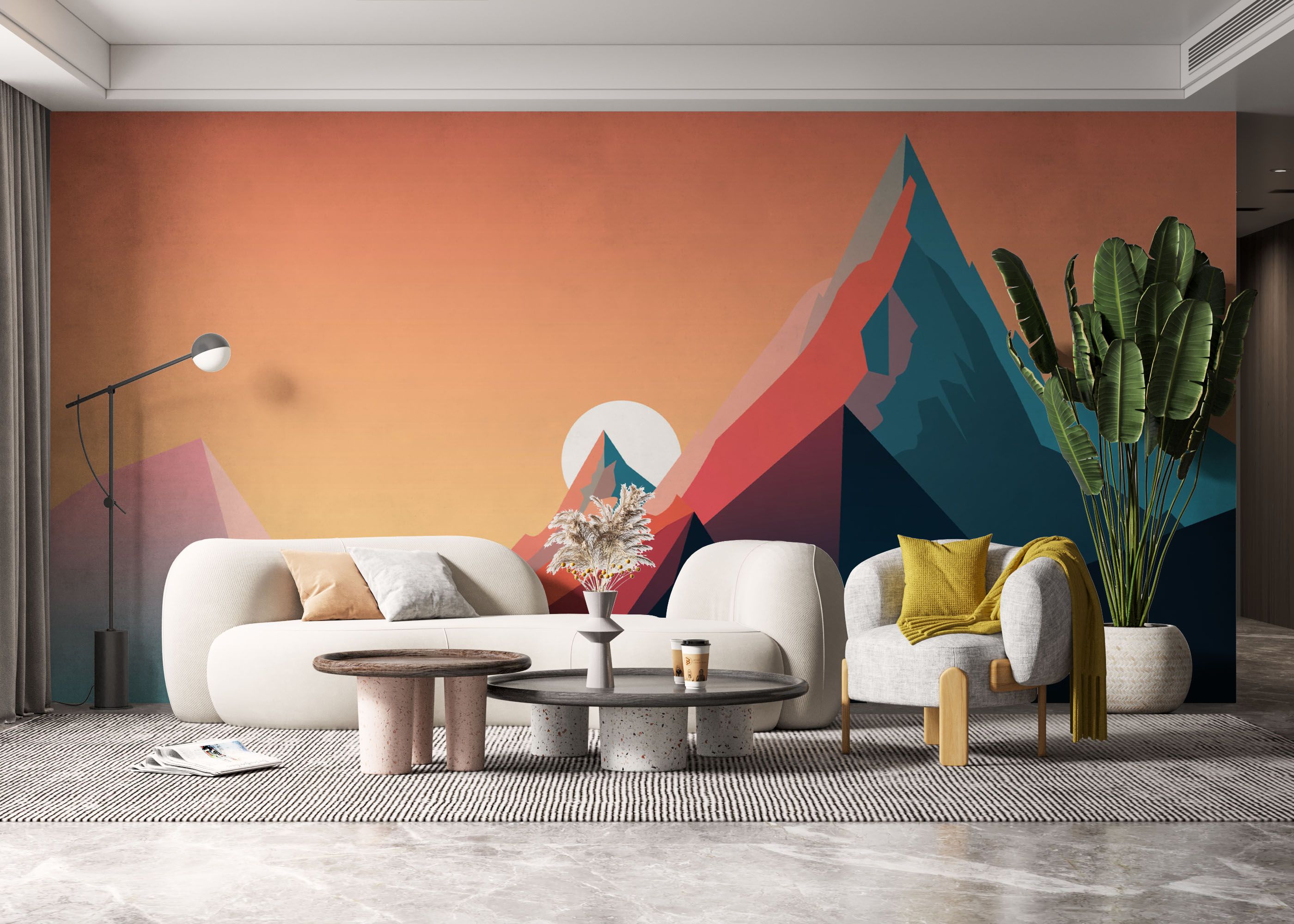 Mountain Blue Orange mockup 6