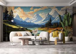 Mountain Cartoon View mockup 6