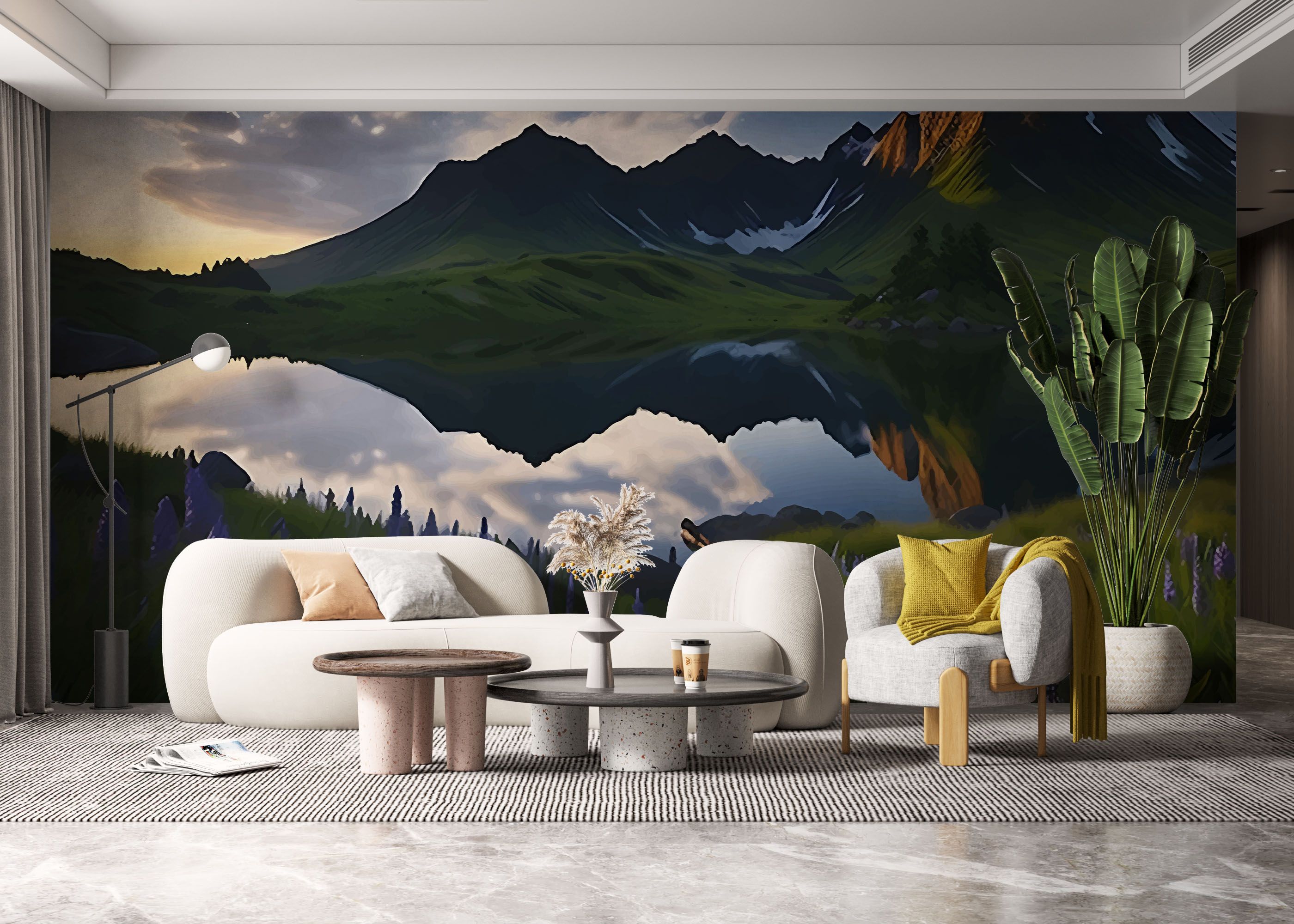 Mountain Purple Plant mockup 6