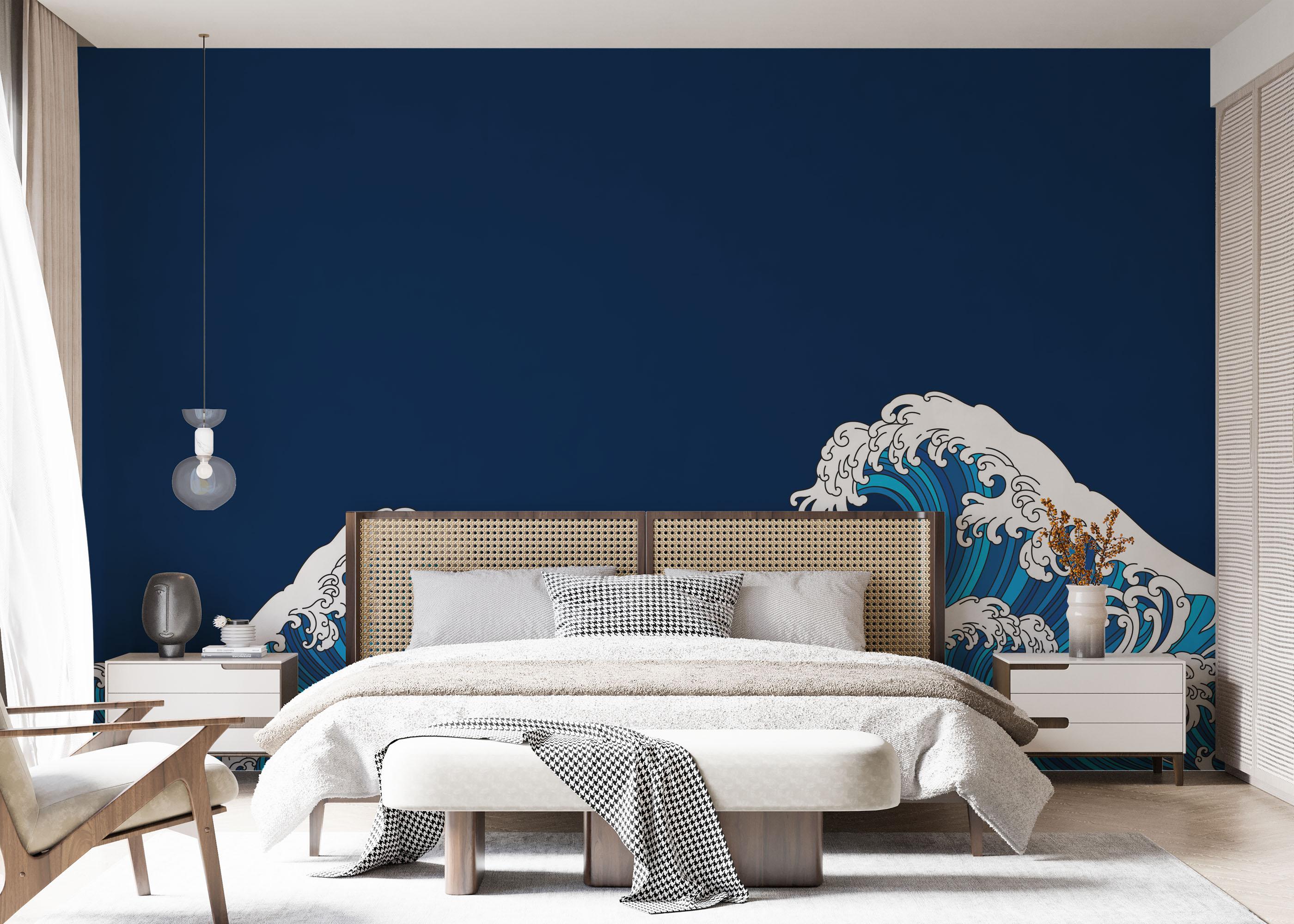 Fototapet Asian Style Wave mockup 7