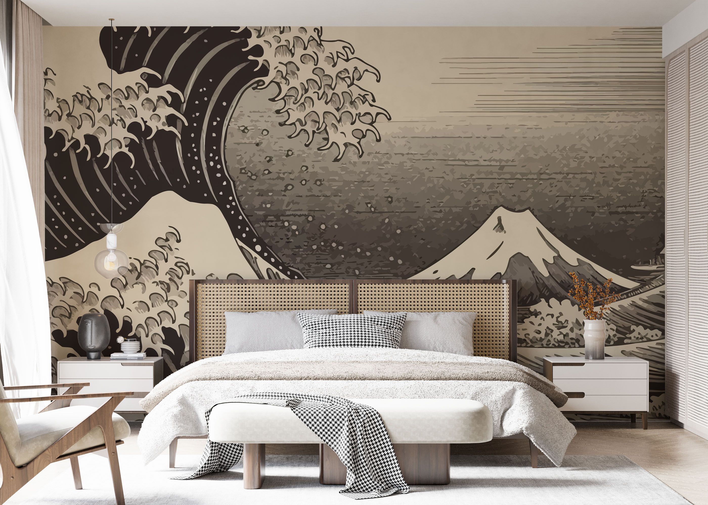 Cream Brown Wave mockup 7