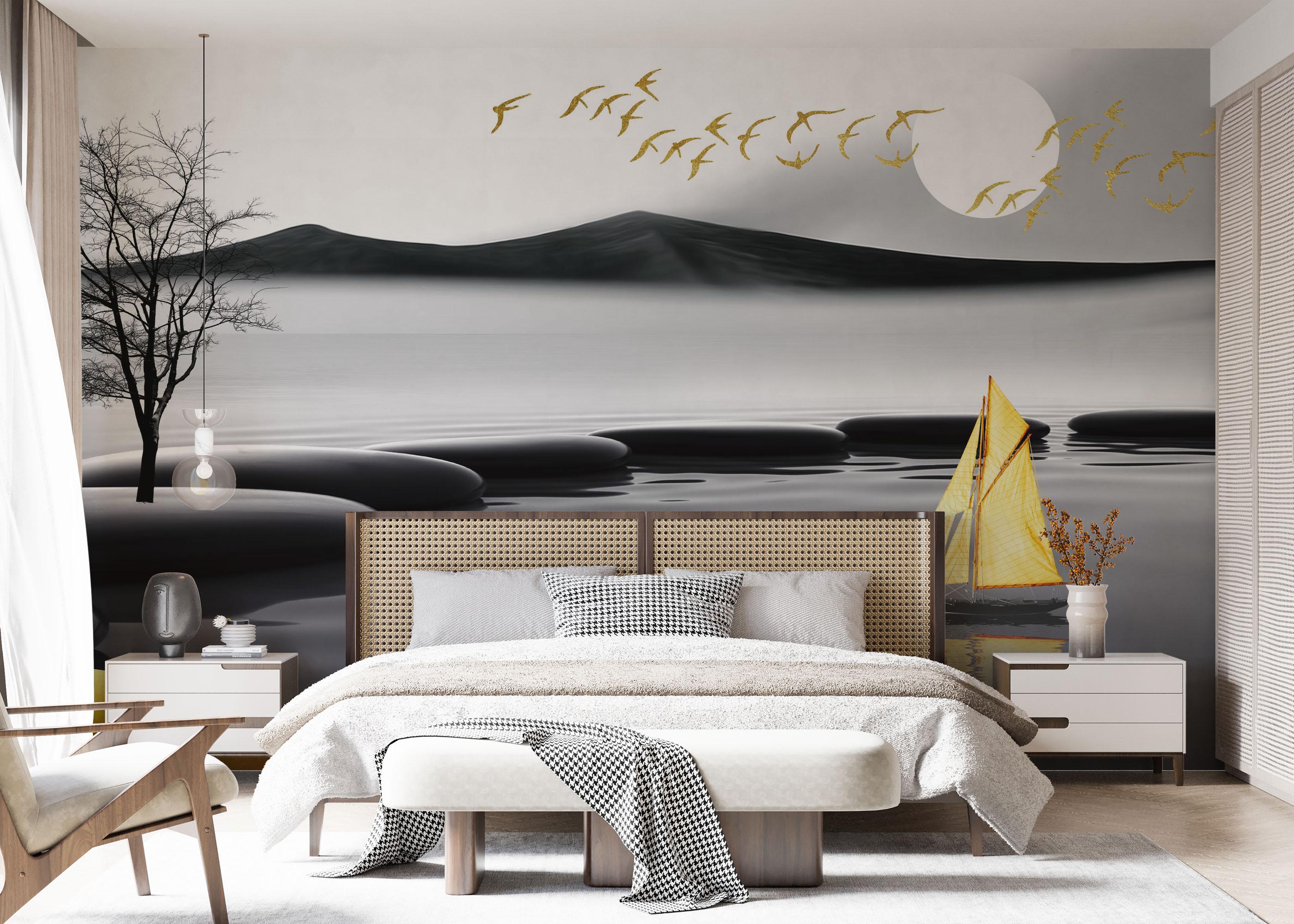 Fototapet Golden Journy mockup 7