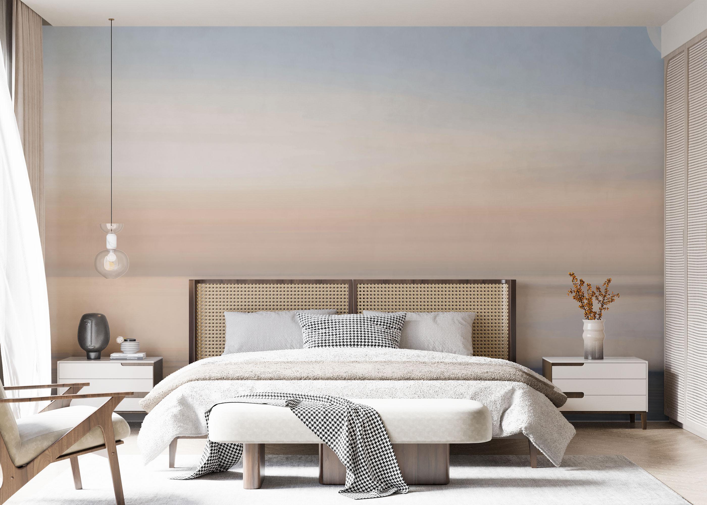 Fototapet Pastel Moon Ocean mockup 7