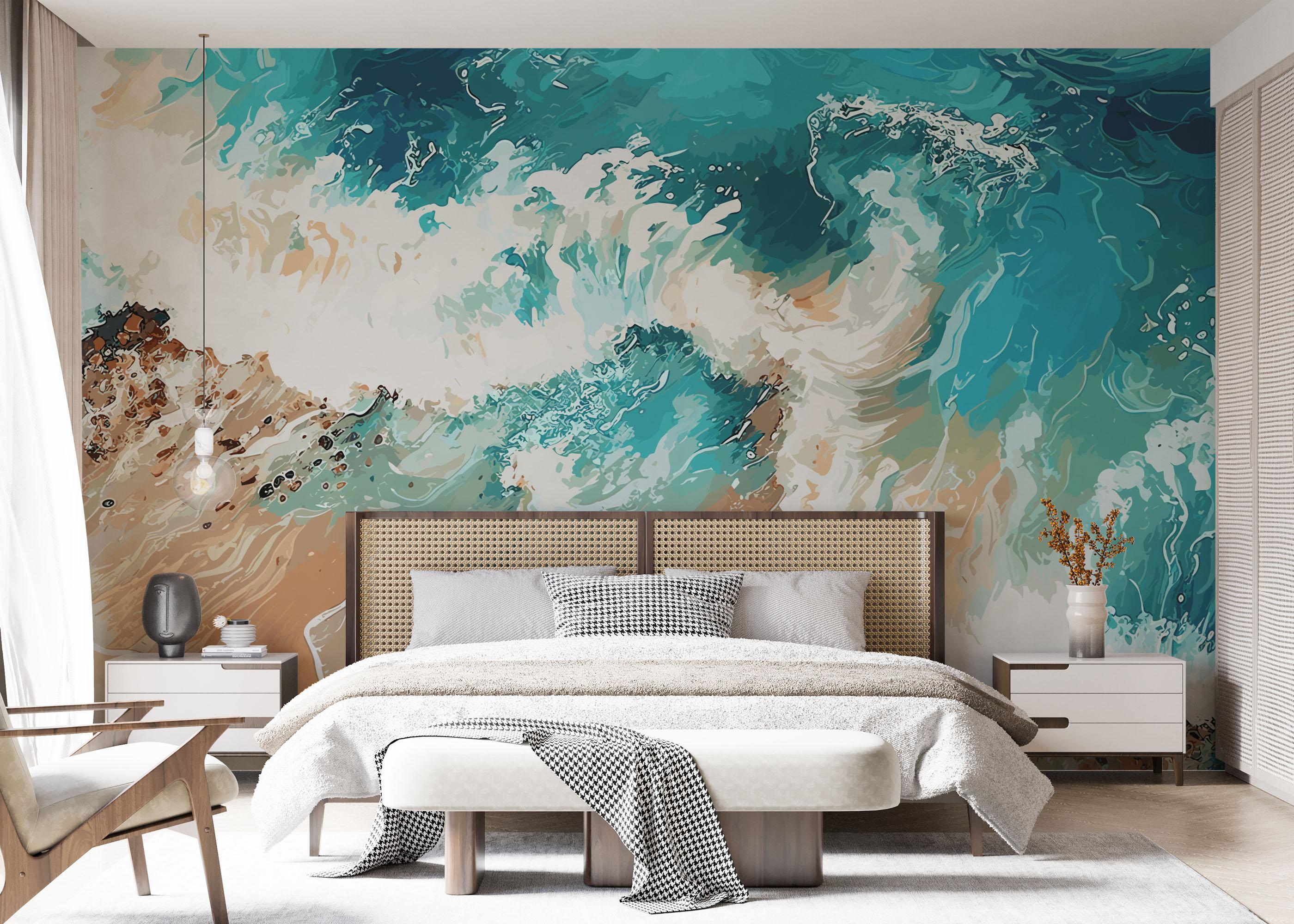 Fototapet Pretty Sand Wave mockup 7