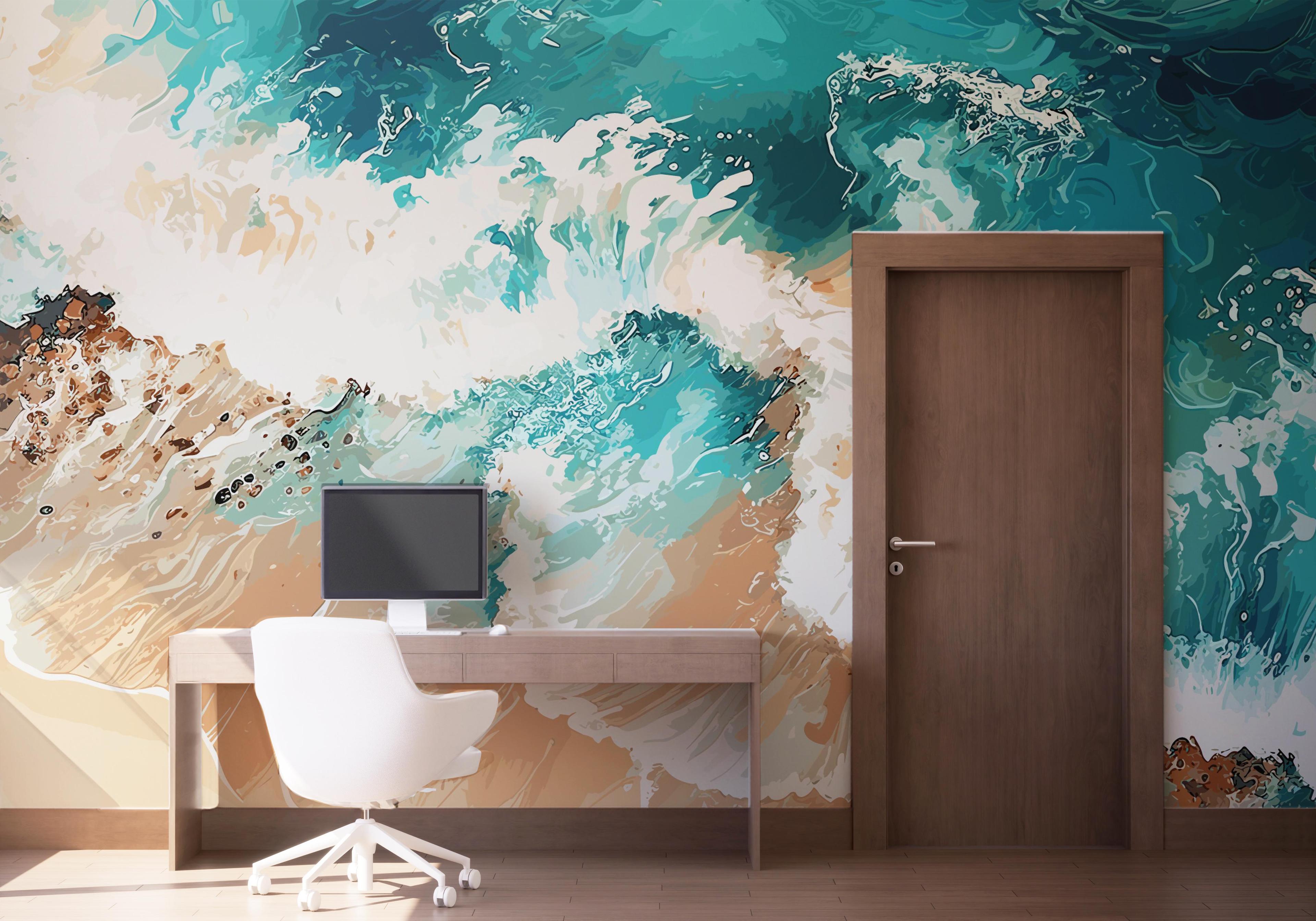 Fototapet Pretty Sand Wave mockup 1