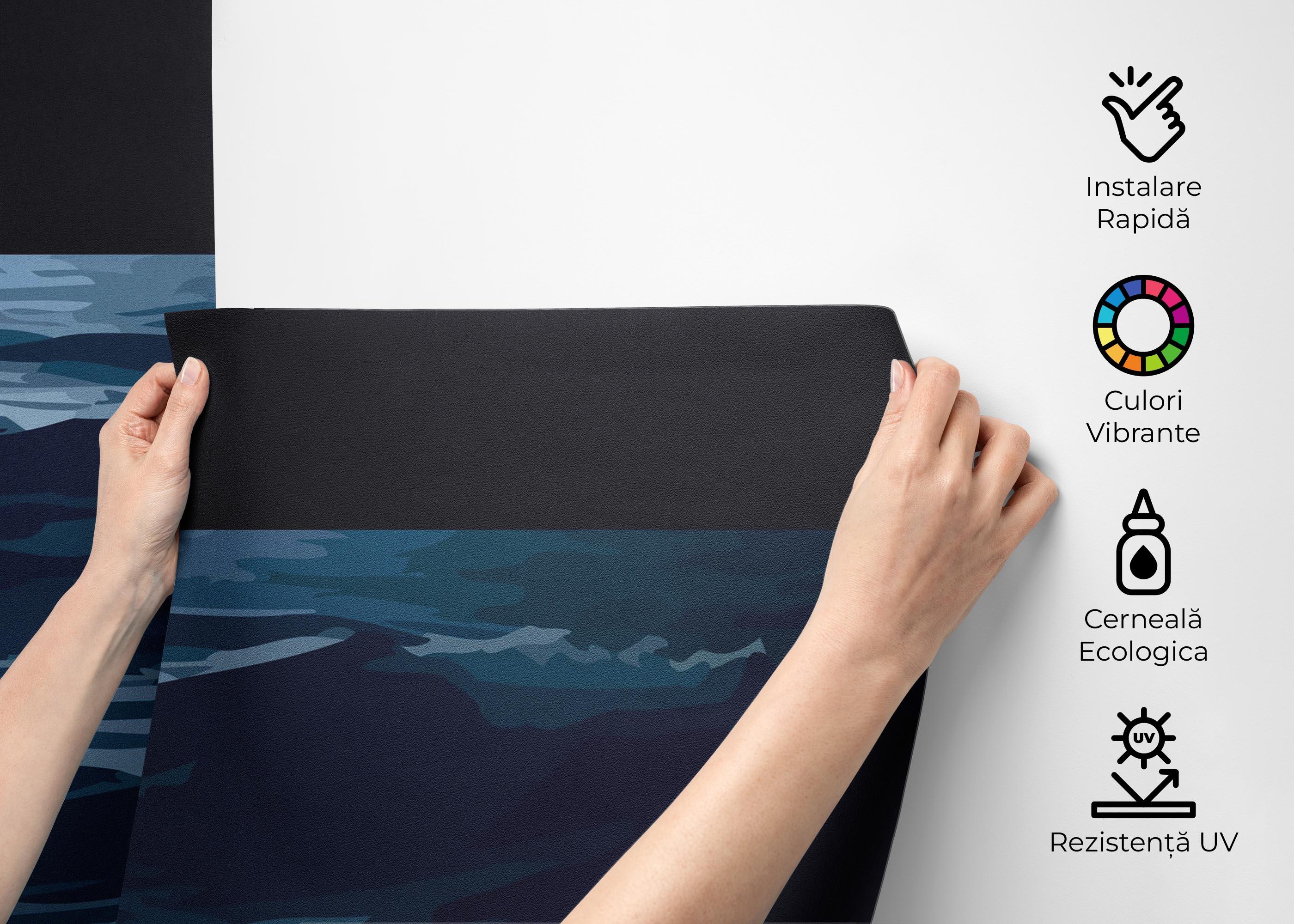 Fototapet Atlantic Ocean Night mockup 2