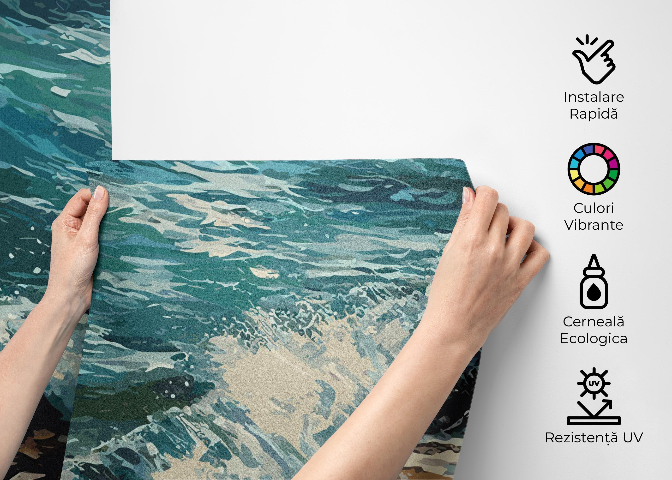 Fototapet Beach Sand Wave mockup 2