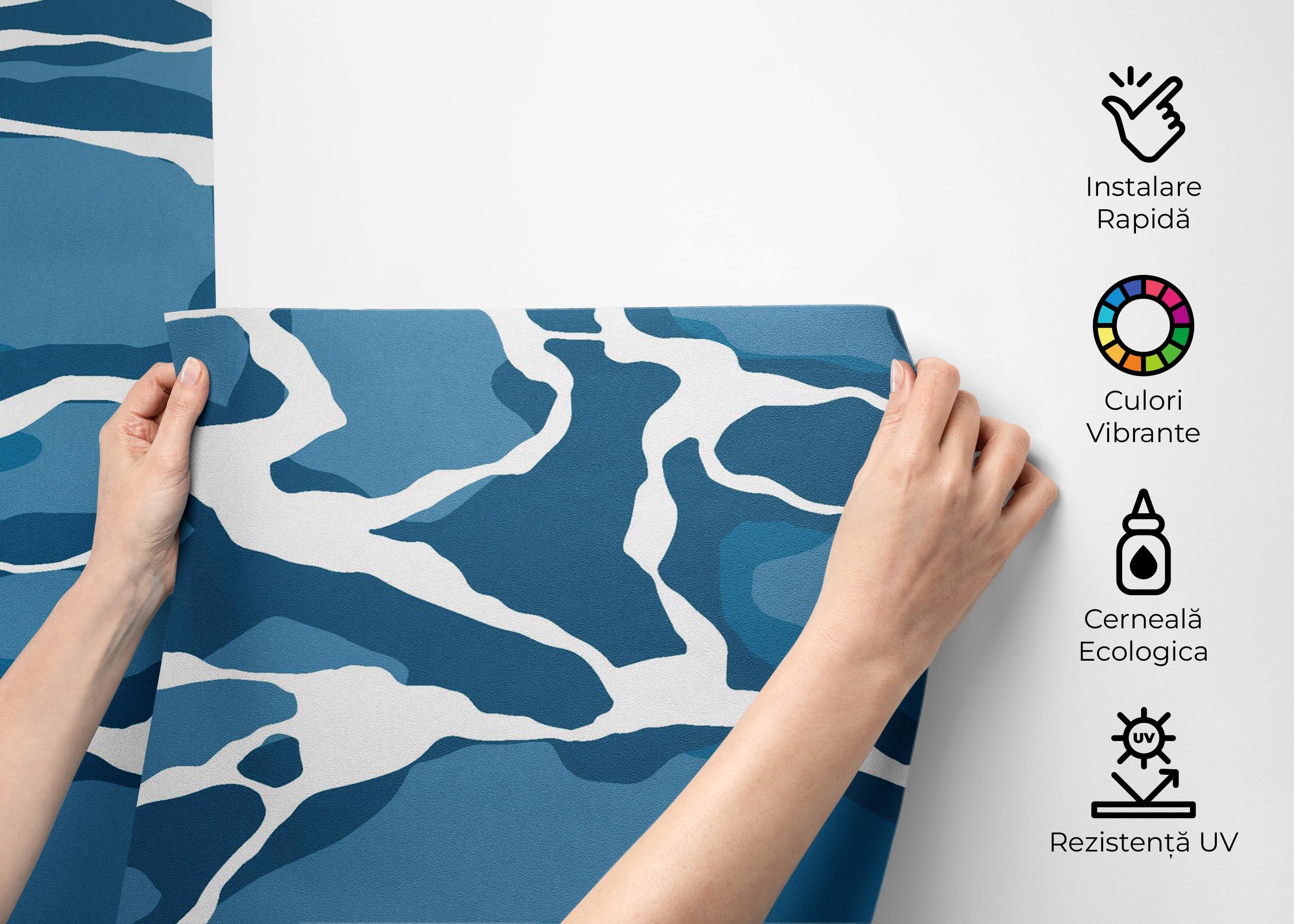 Fototapet Blue Water Art mockup 2