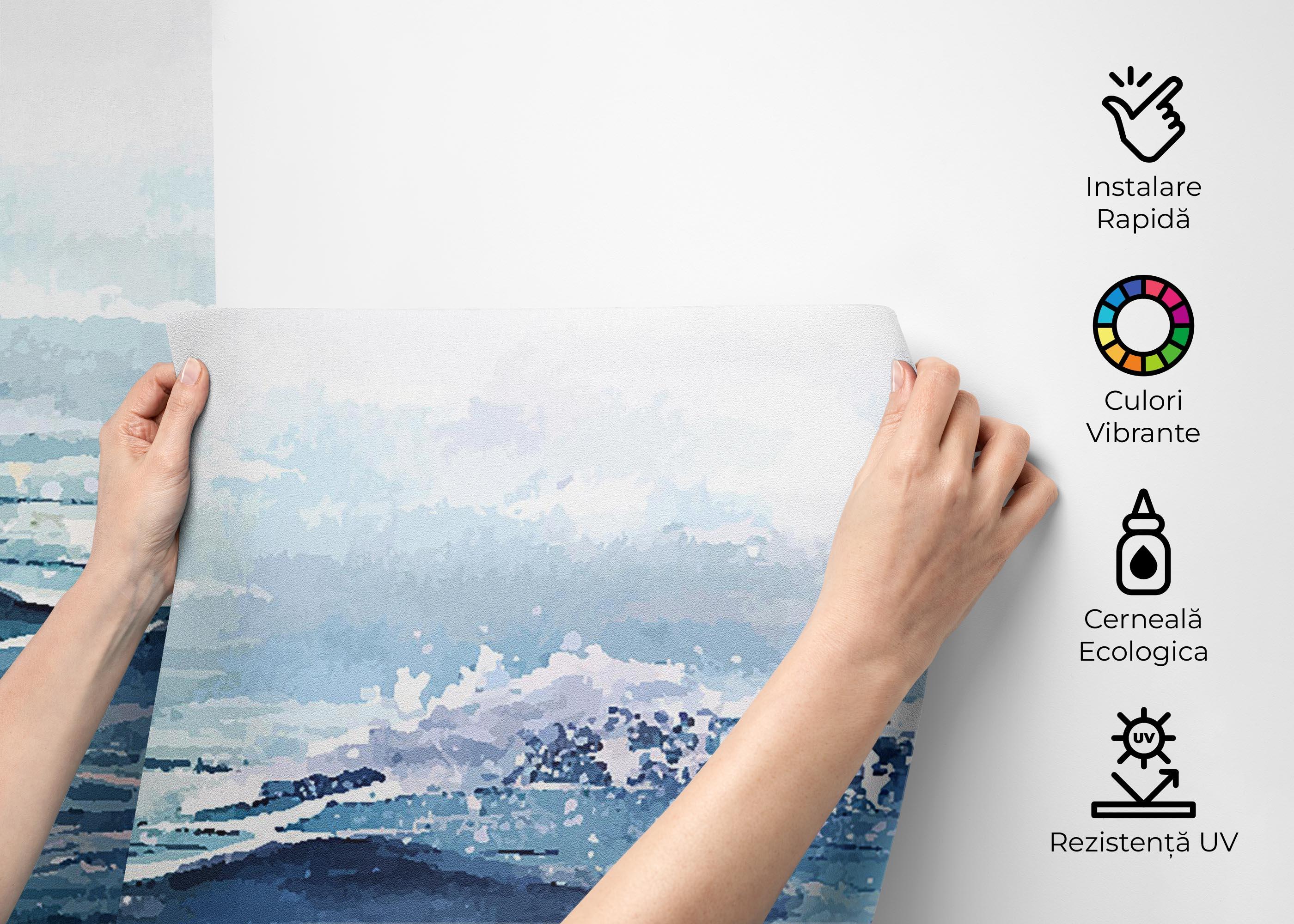 Fototapet Ocean Rock Wave mockup 2