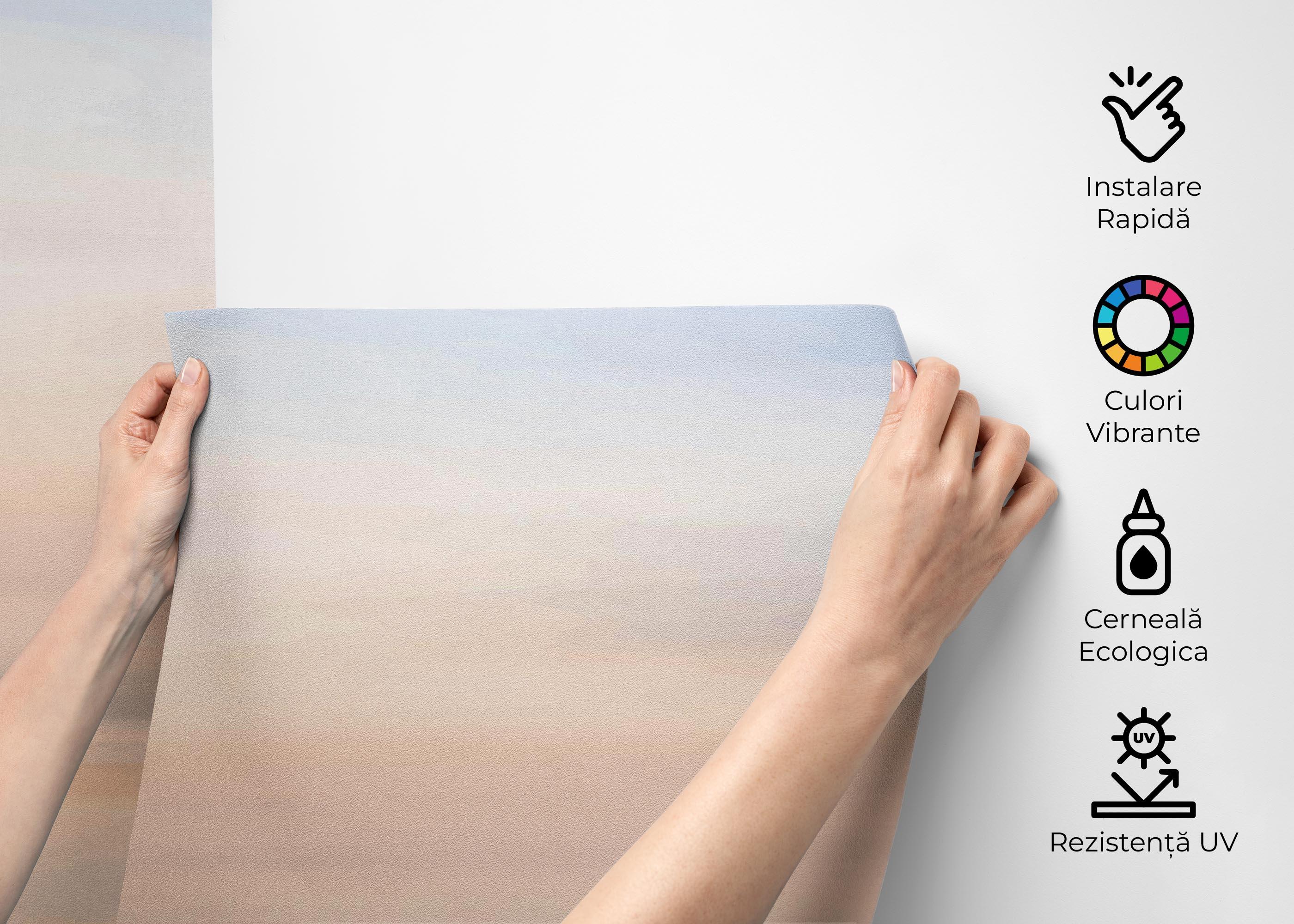 Fototapet Pastel Moon Ocean mockup 2