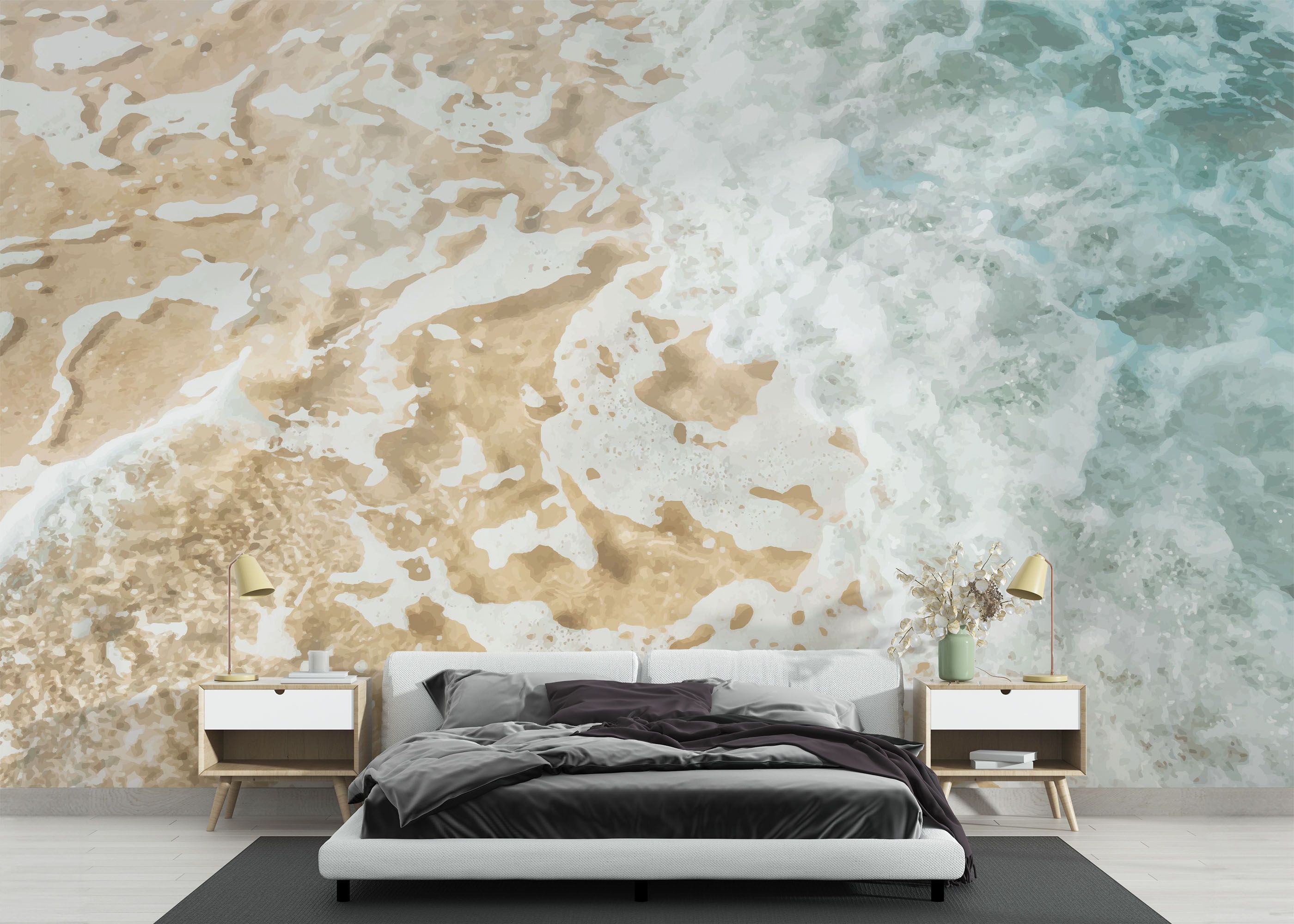 Blue Cream Beach mockup 3