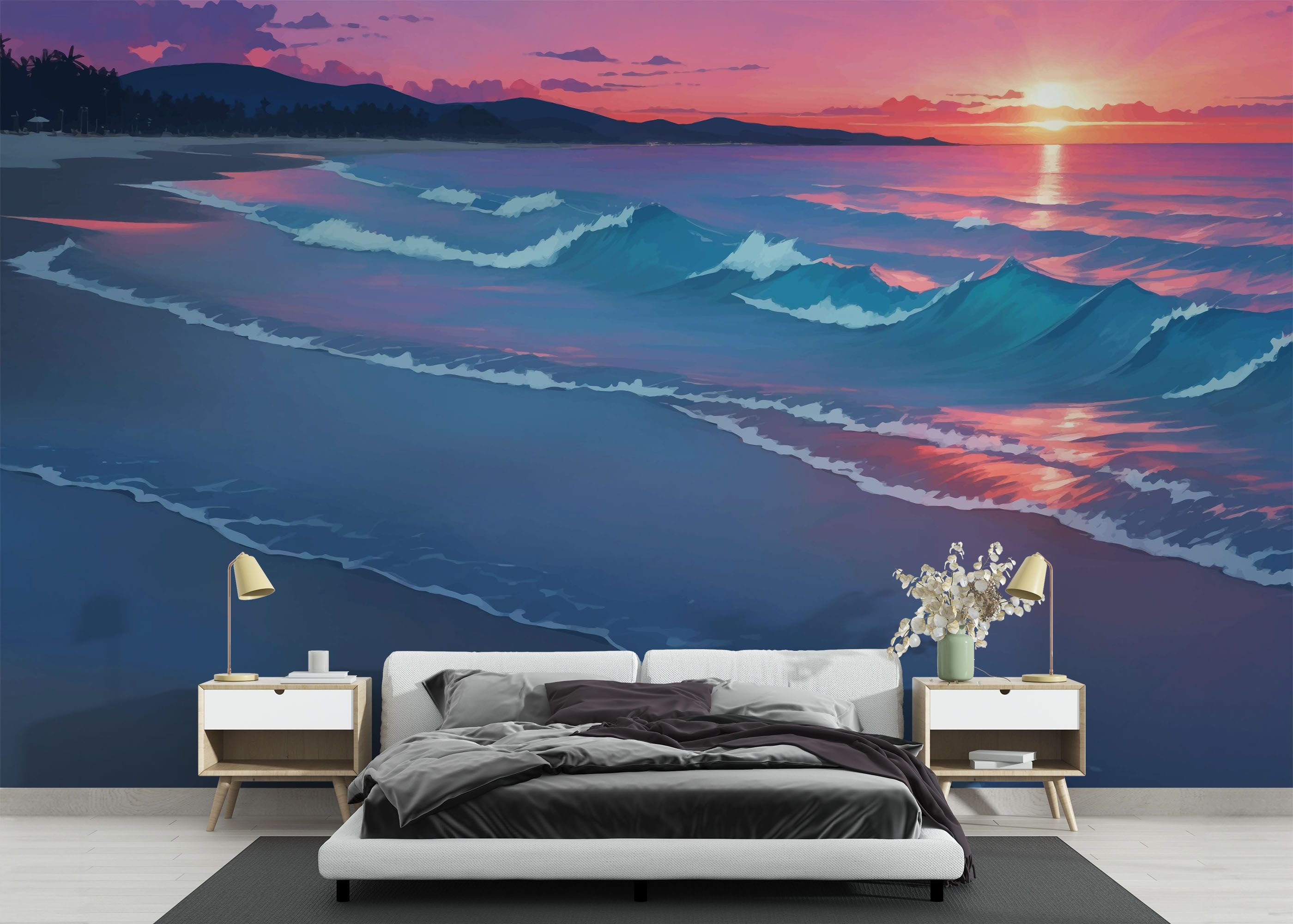 Purple Light Beach mockup 3