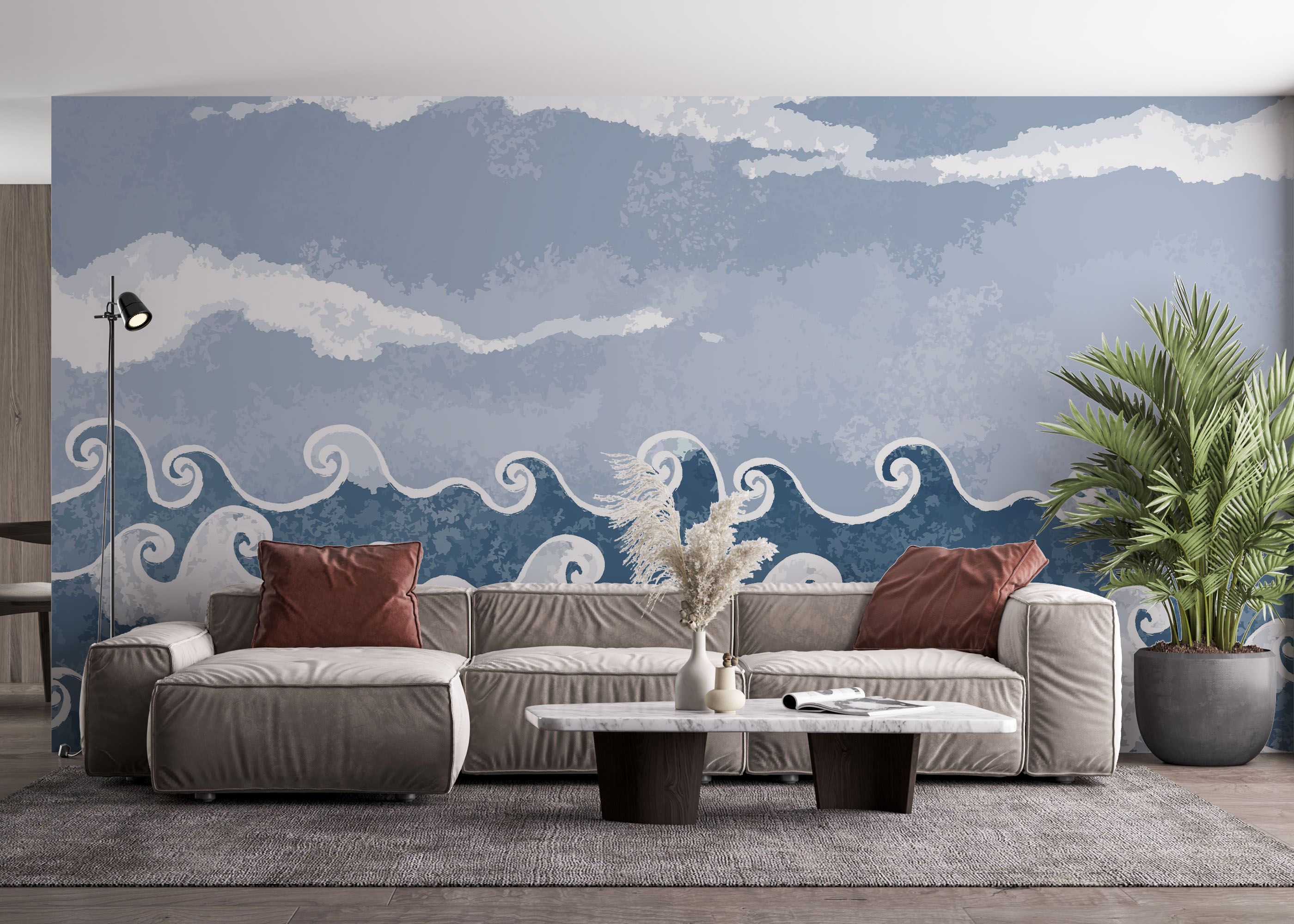 Spiral Wave Art mockup 4