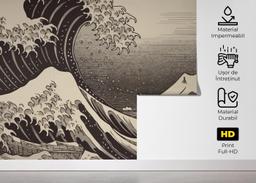 Cream Brown Wave mockup 5