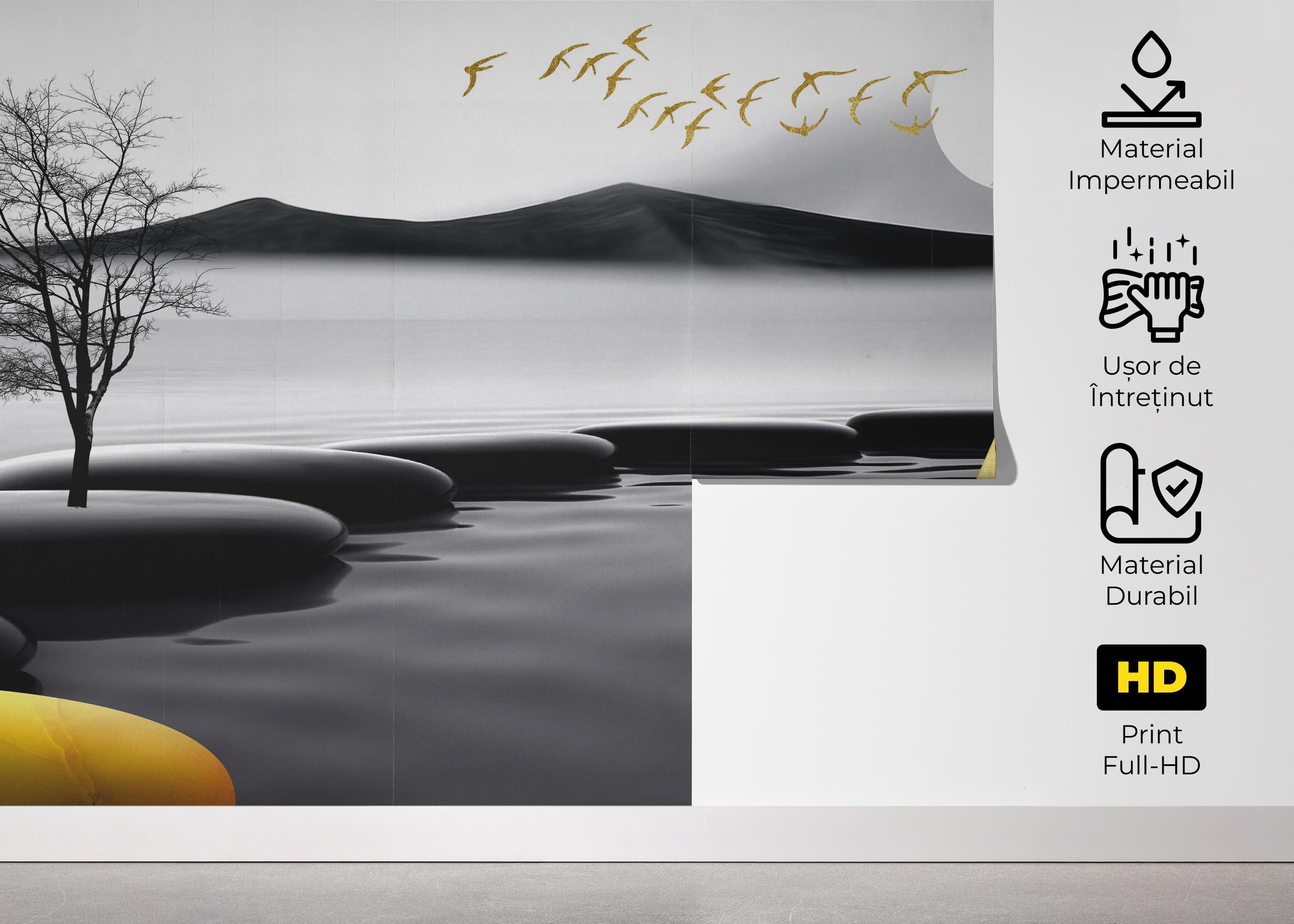 Fototapet Golden Journy mockup 5