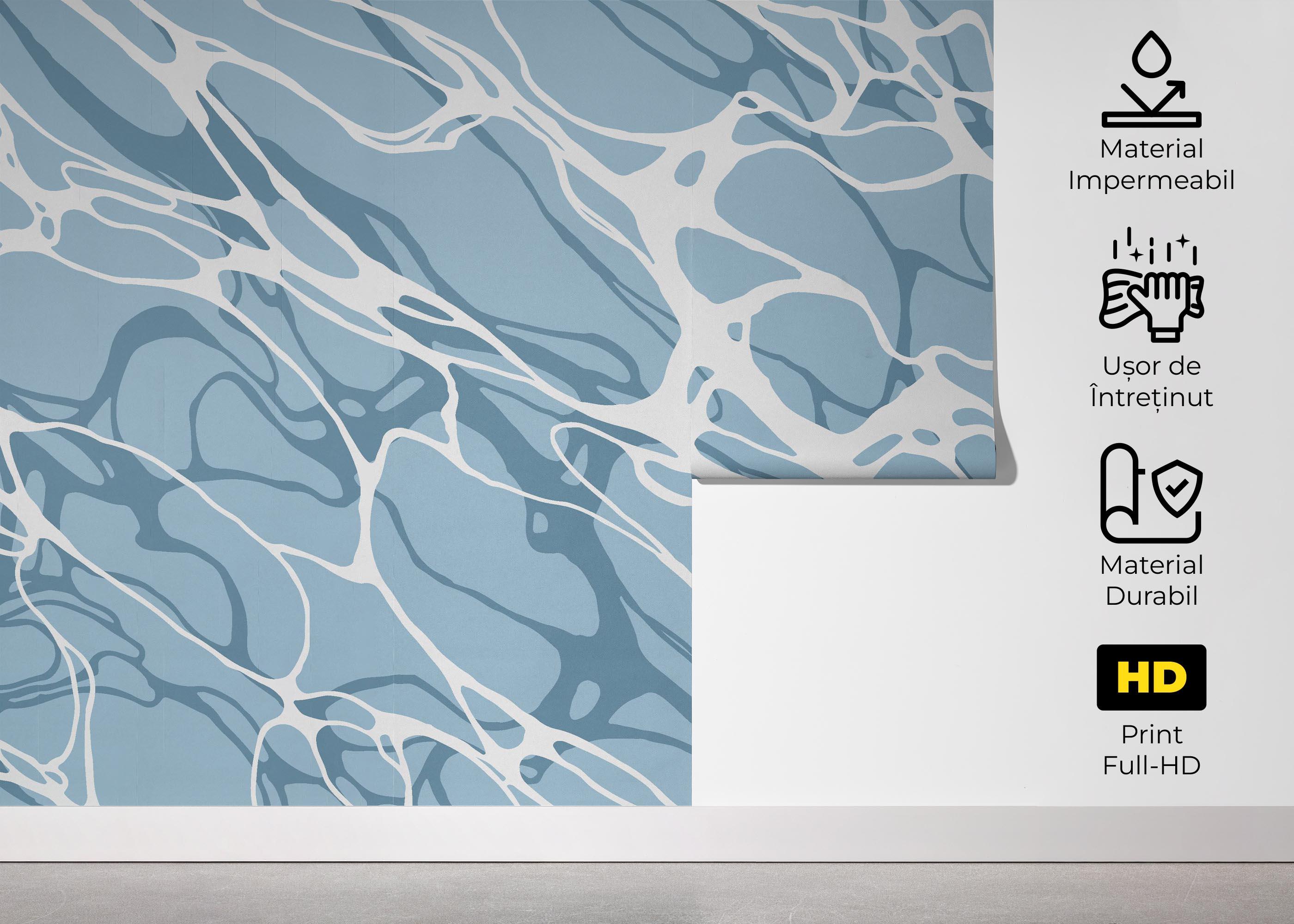 Fototapet Light Blue Water Art mockup 5