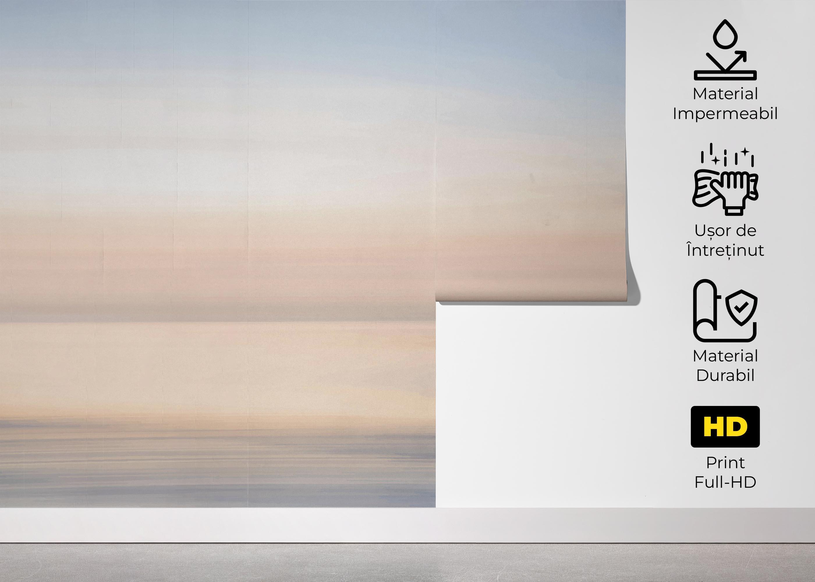 Fototapet Pastel Moon Ocean mockup 5