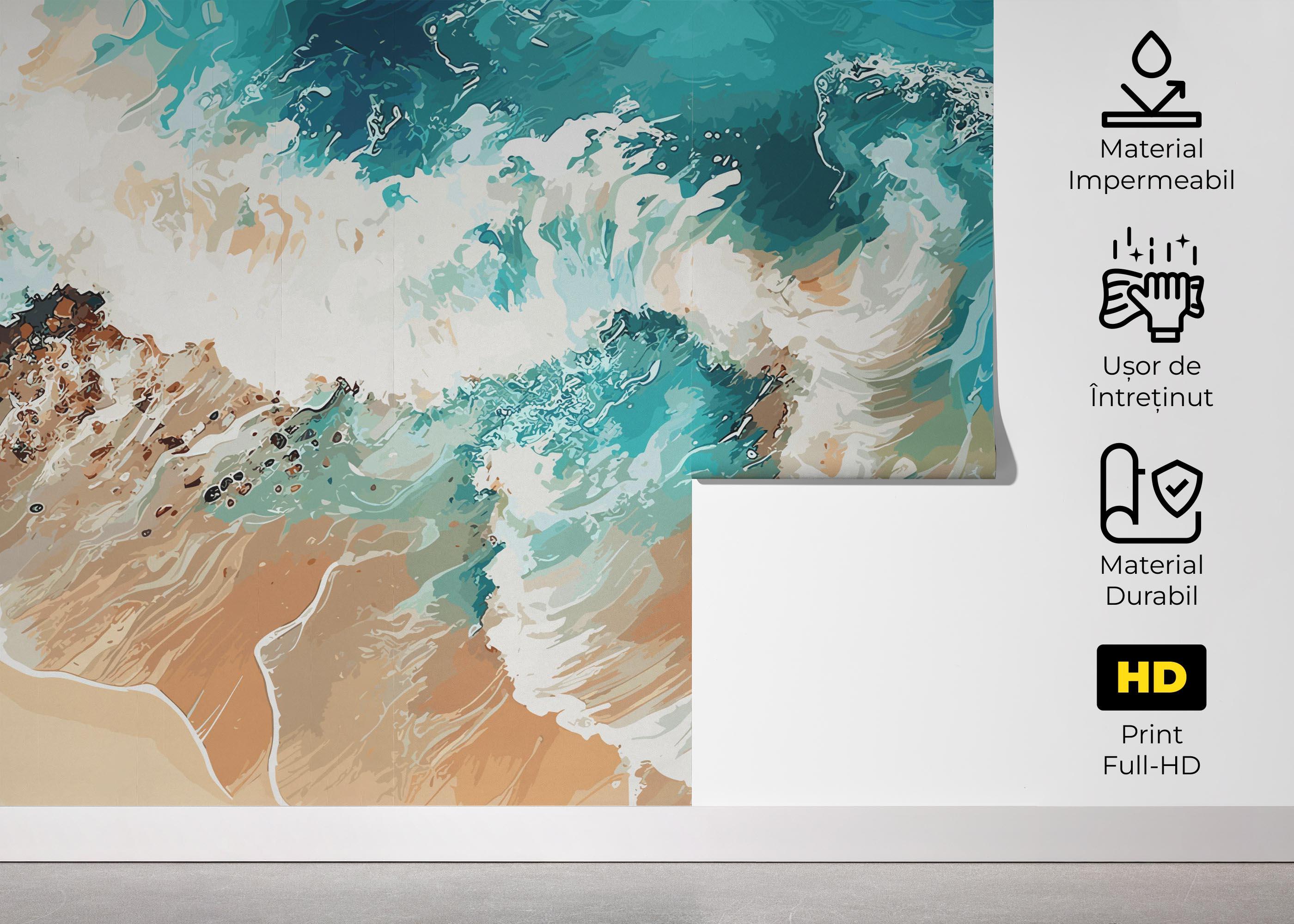 Fototapet Pretty Sand Wave mockup 5