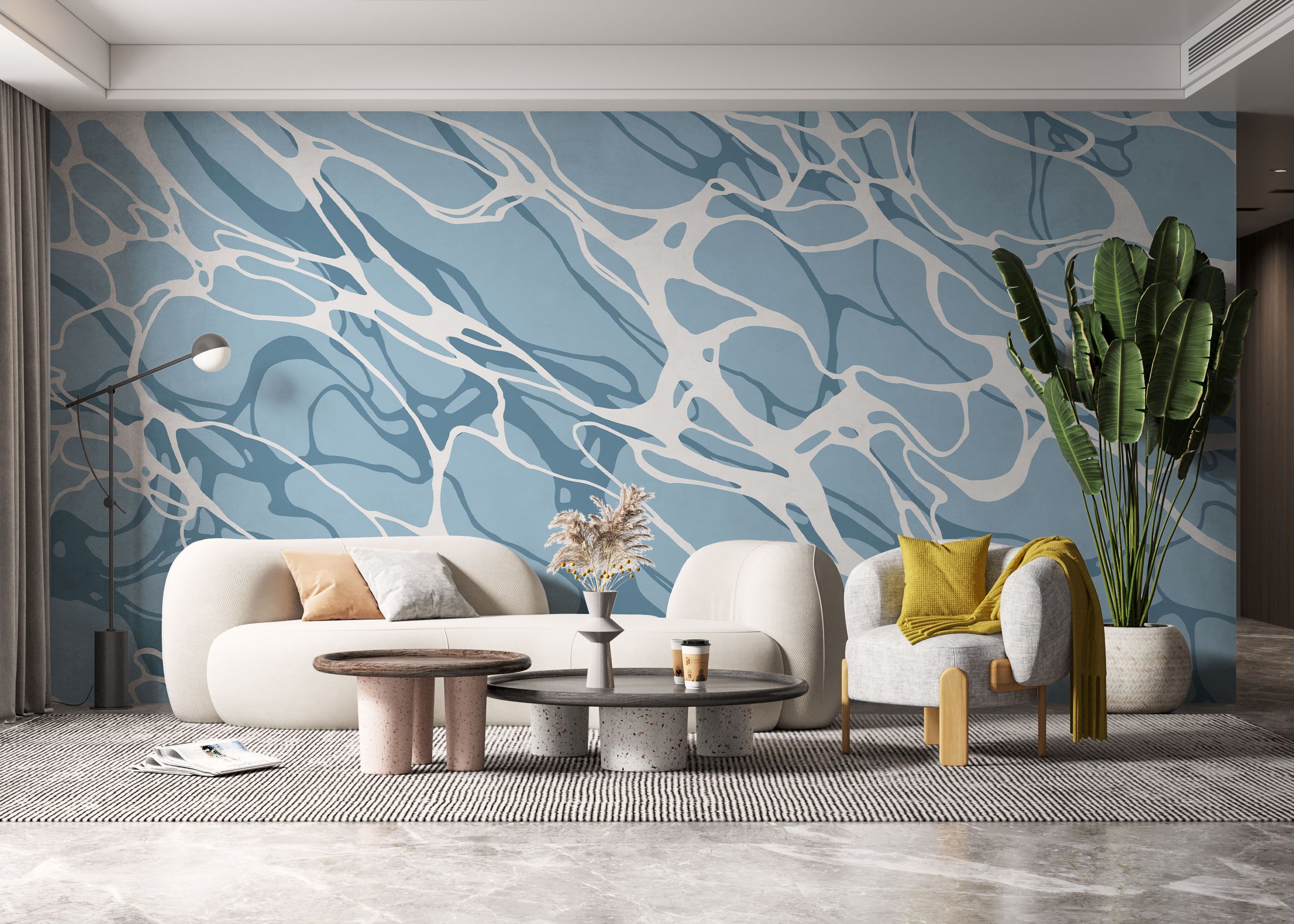 Light Blue Water Art mockup 6