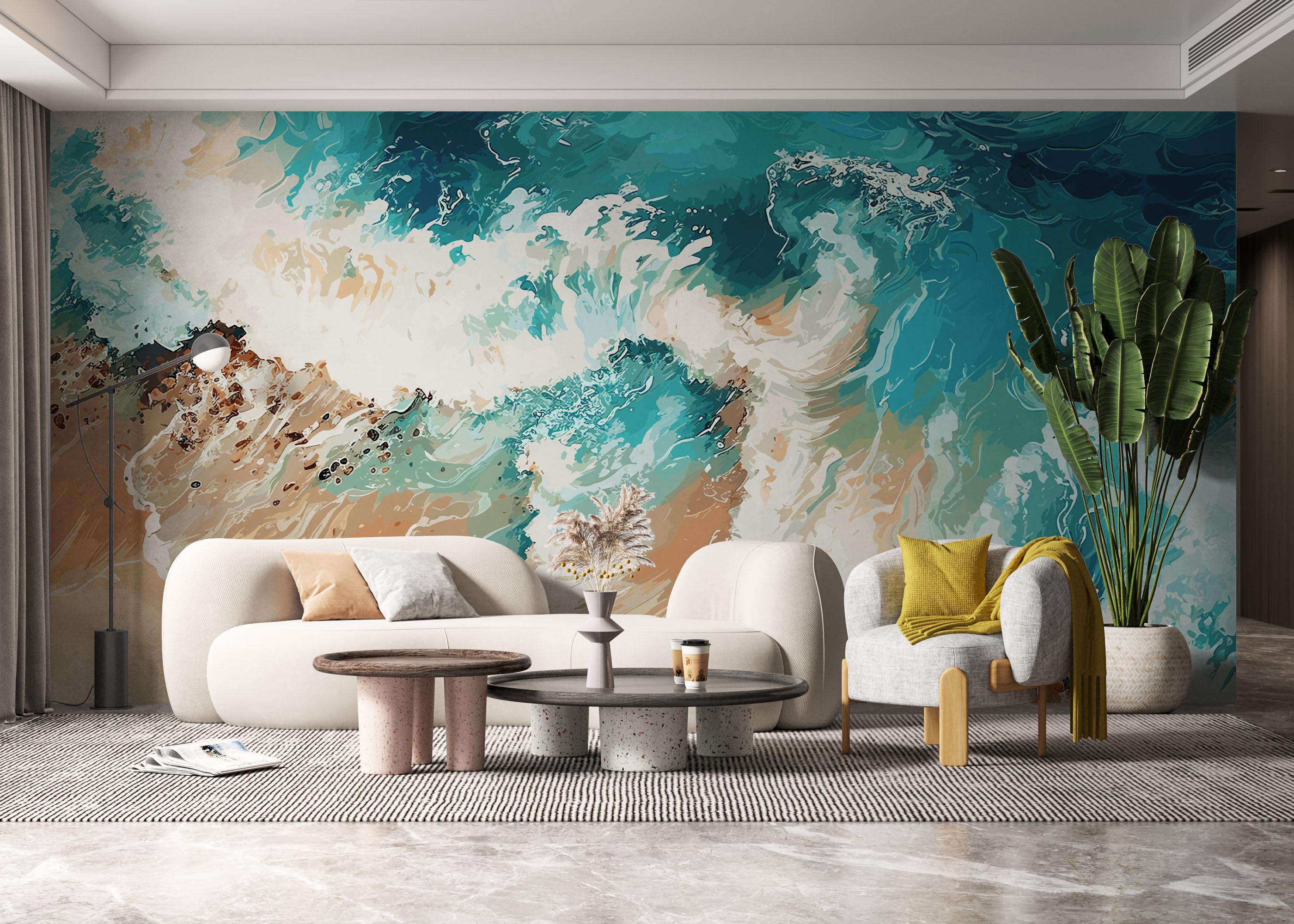 Fototapet Pretty Sand Wave mockup 6