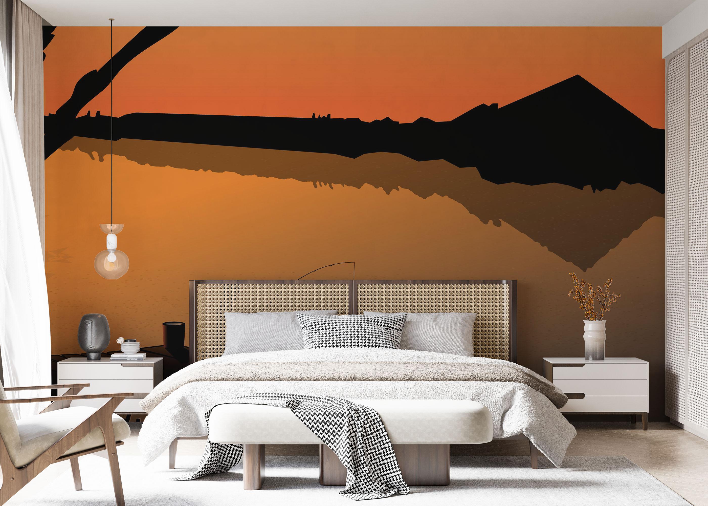 Fototapet Sunset Fisherman mockup 7