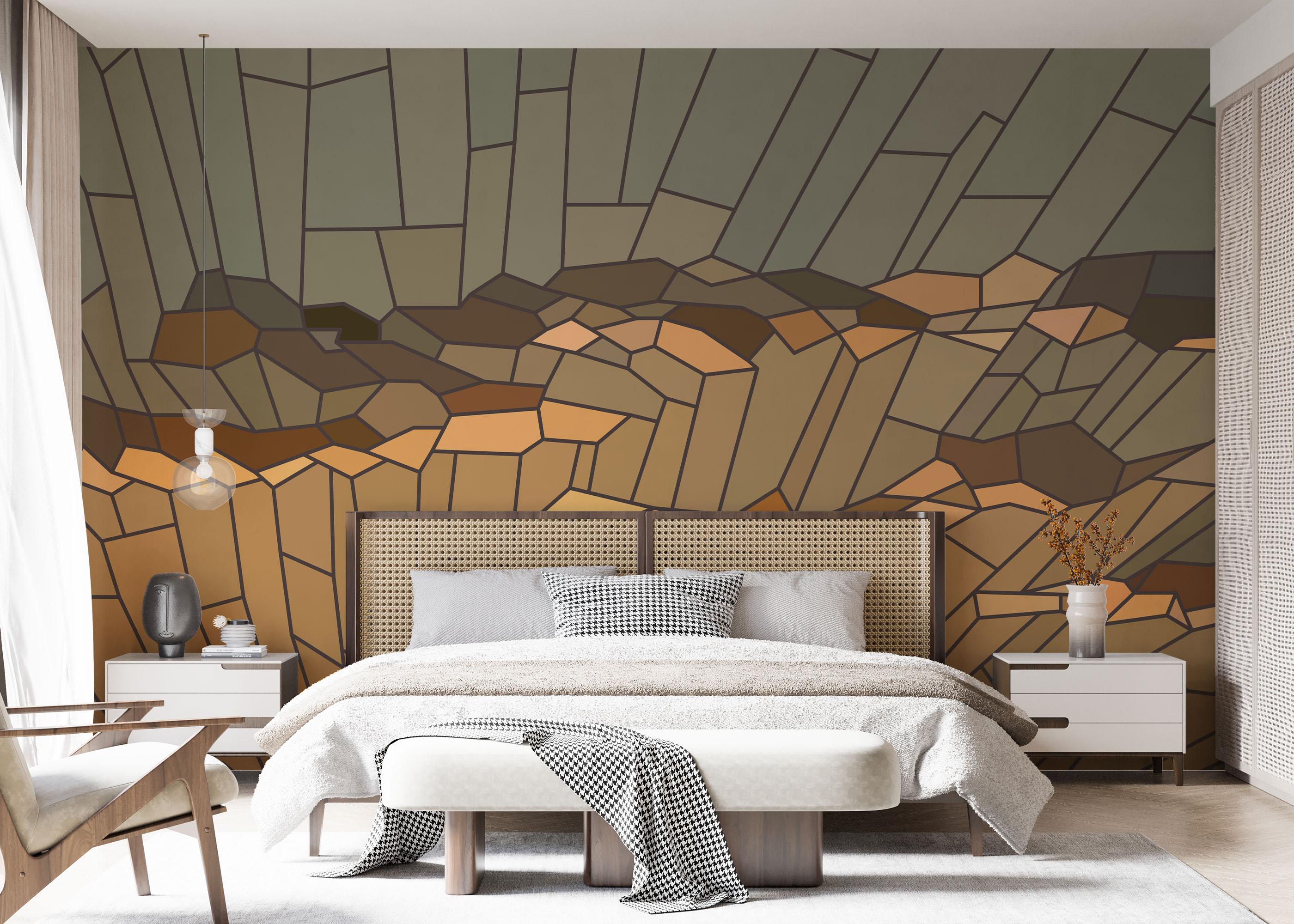 Fototapet Sunset Glass Art mockup 7