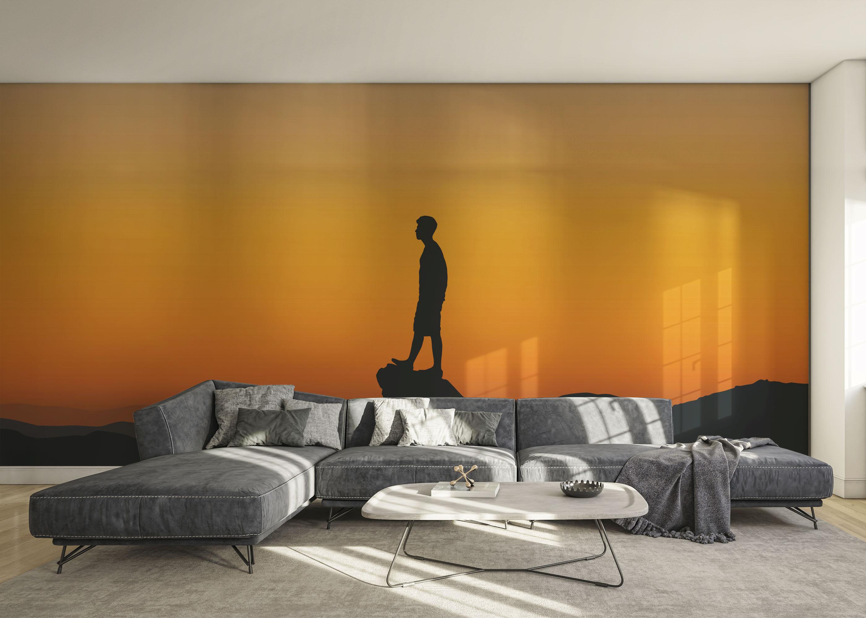 Fototapet Man Shilouette mockup 0