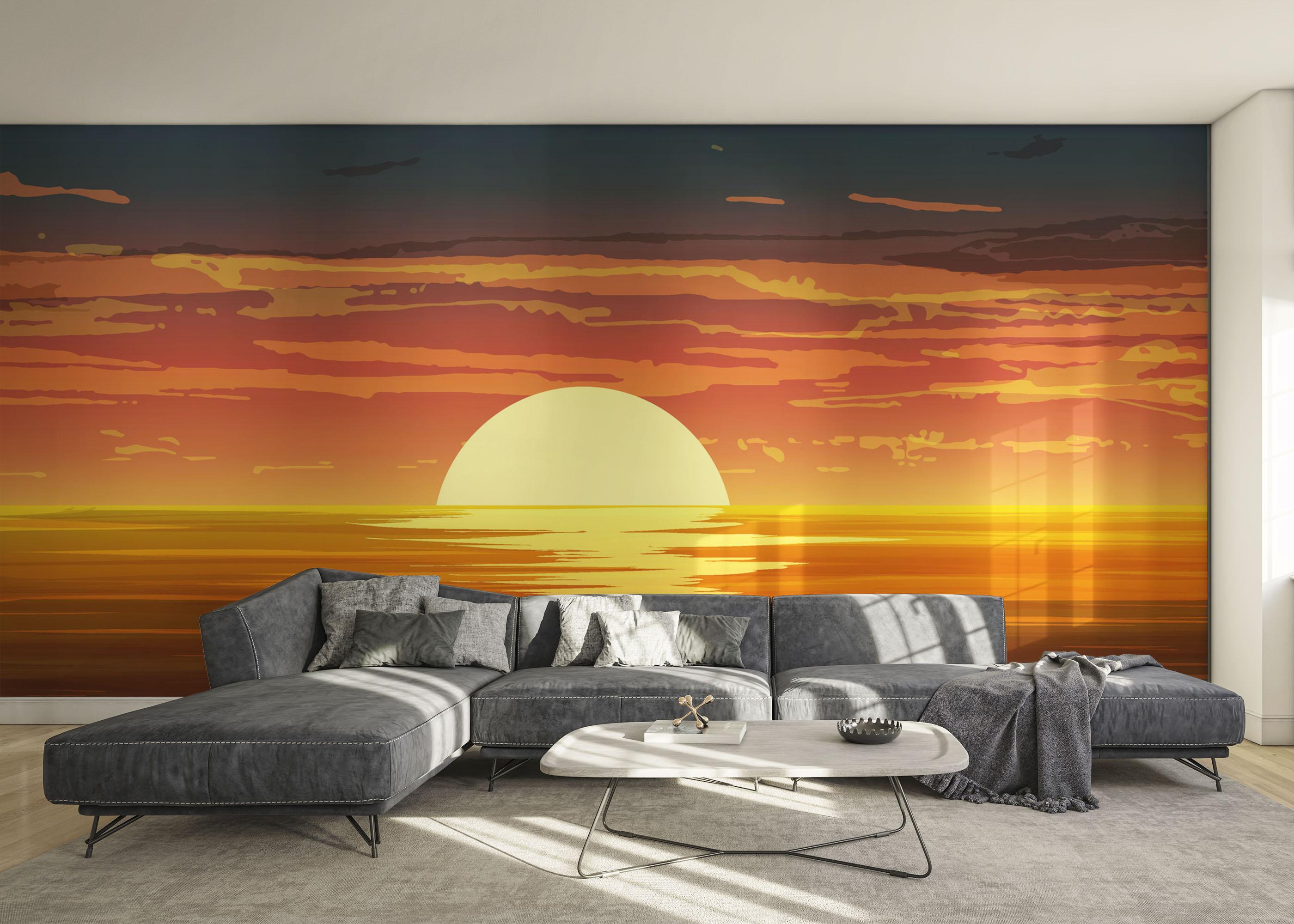 Fototapet Sunset Color Mix mockup 0