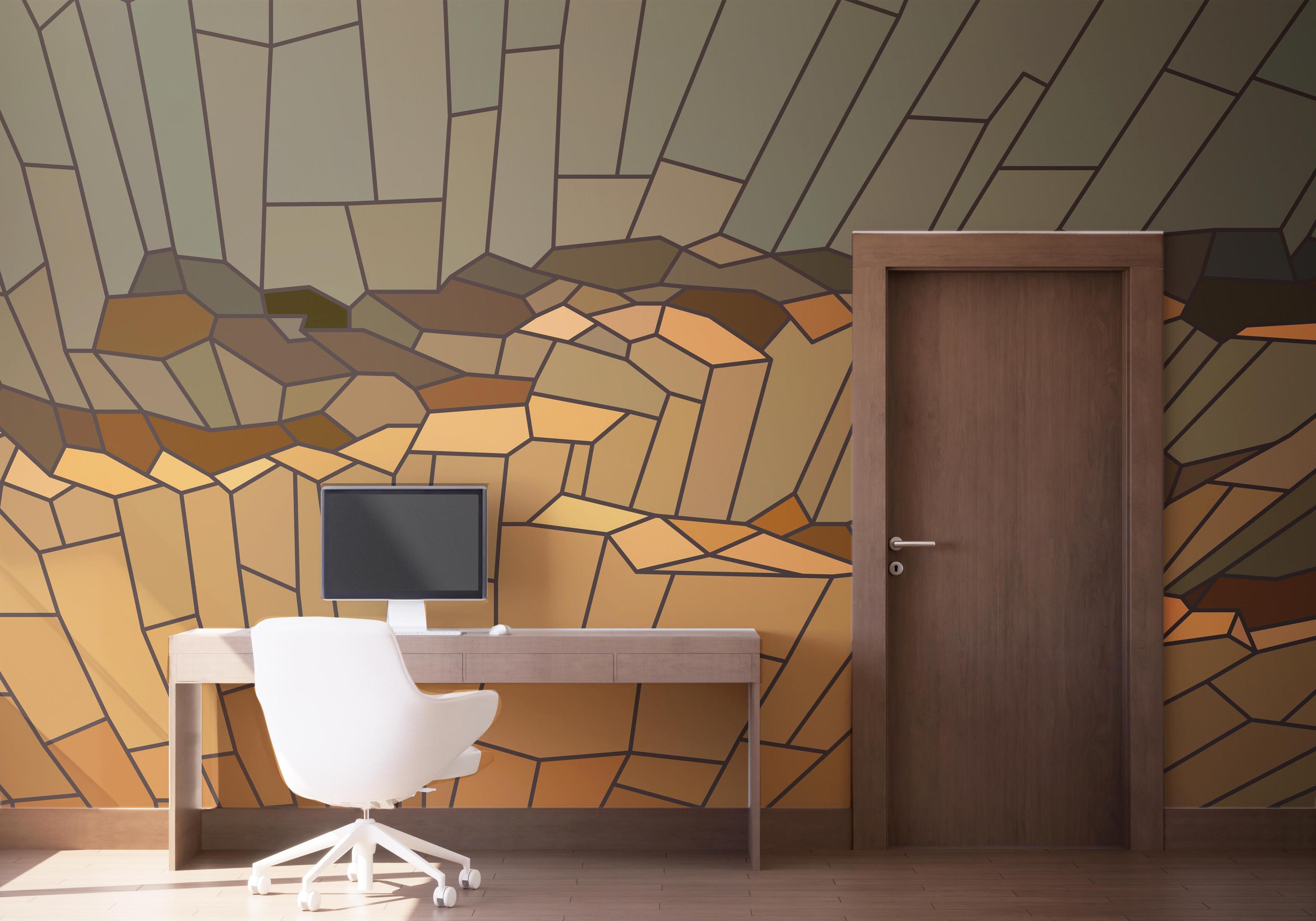 Fototapet Sunset Glass Art mockup 1