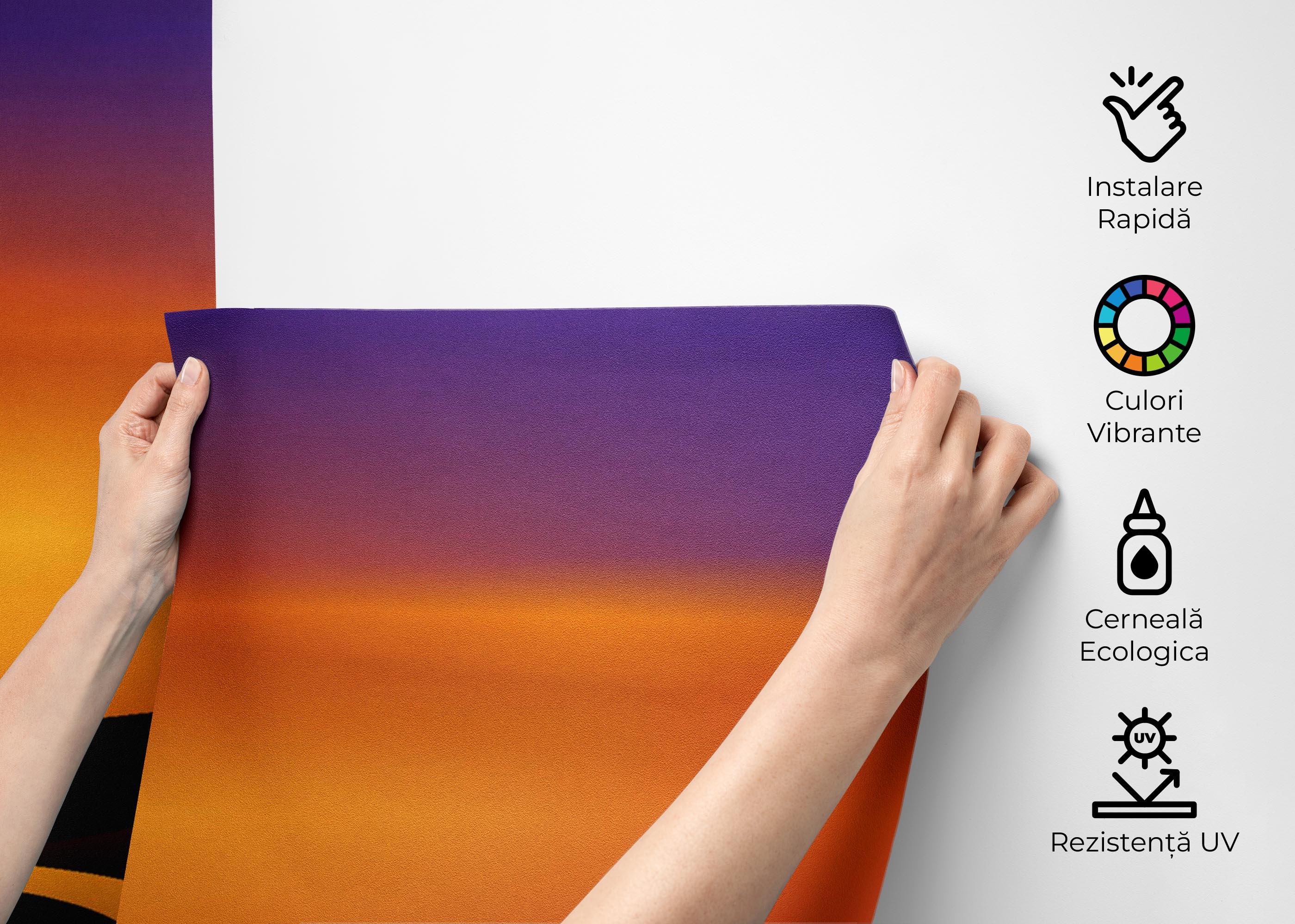 Fototapet Purple River Sunset mockup 2