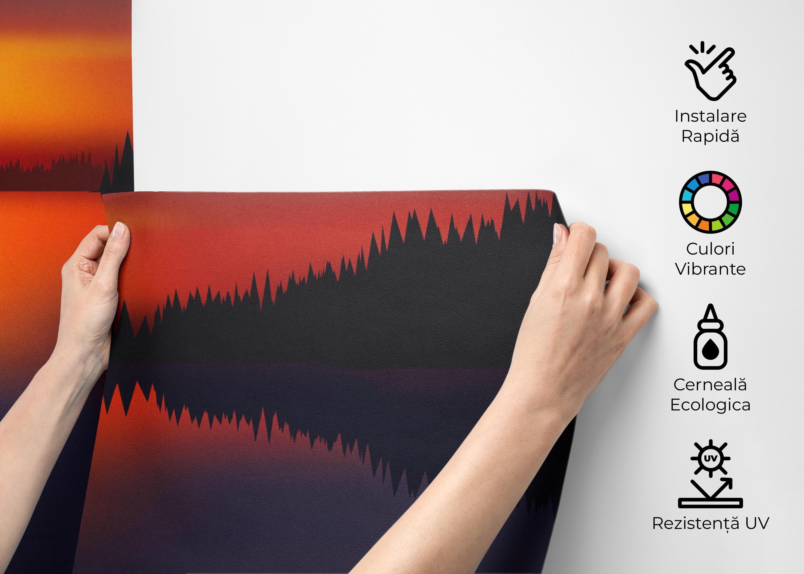 Fototapet Small Sunset Art mockup 2