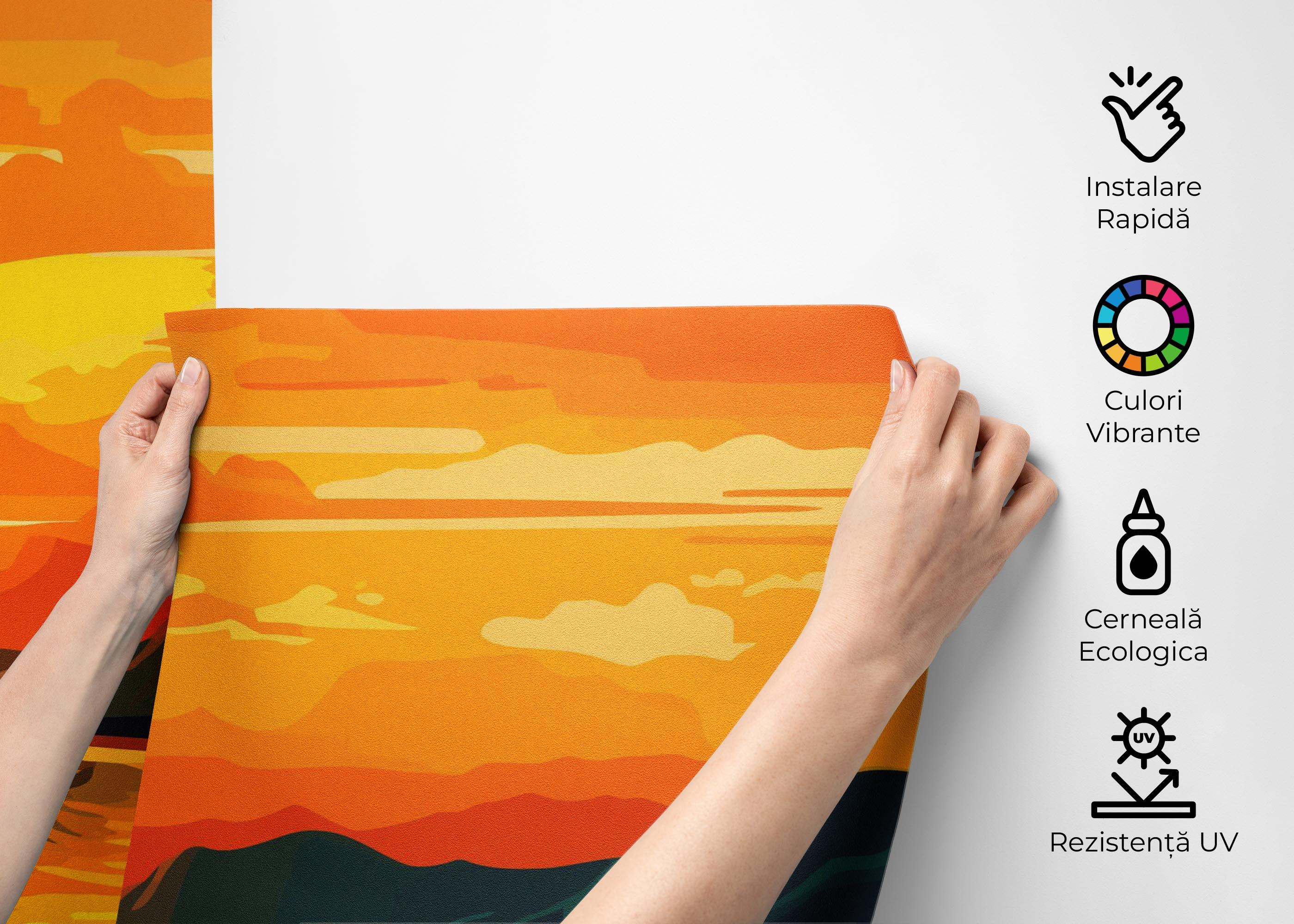 Fototapet Sunset Art Beach mockup 2