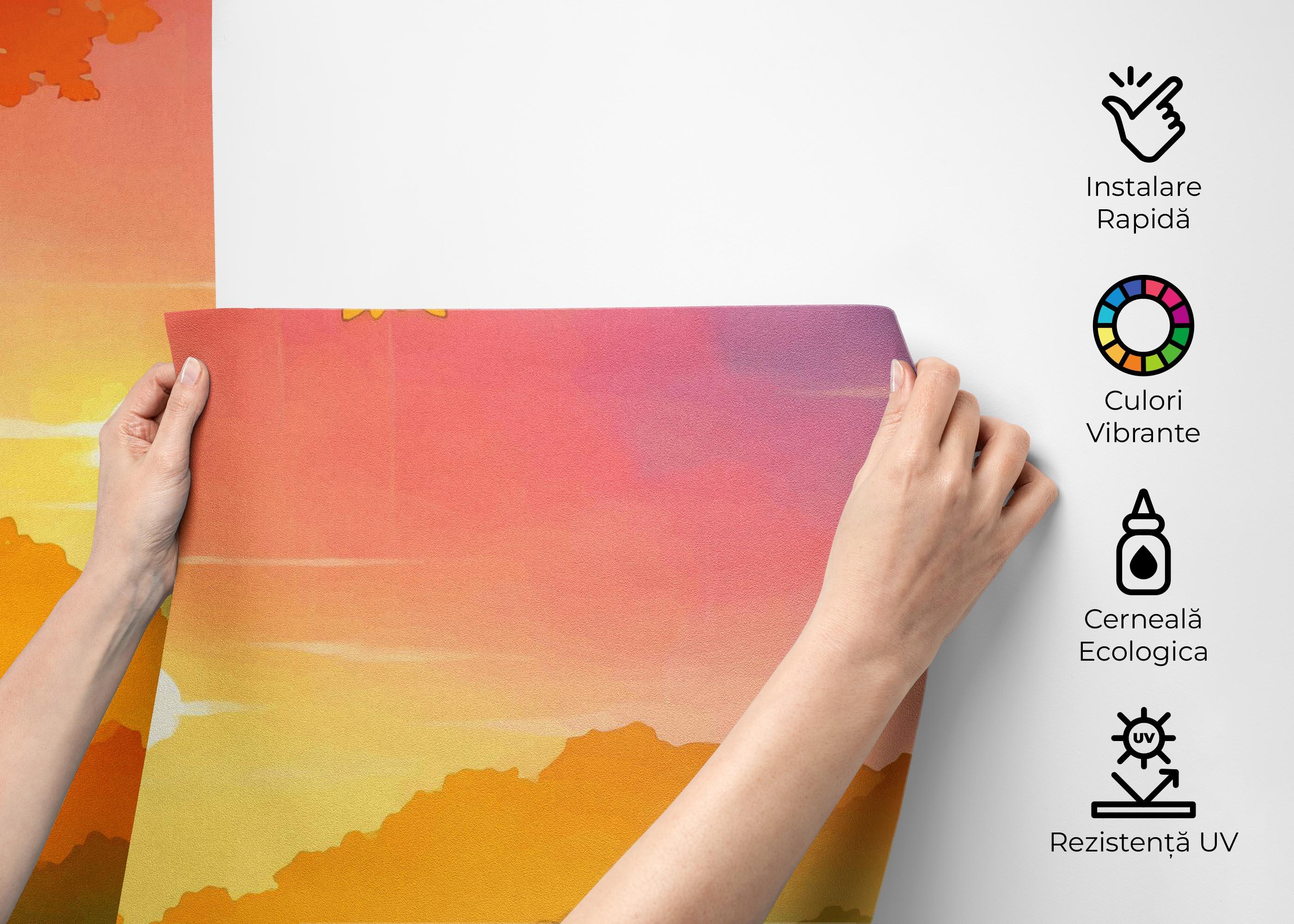 Fototapet Sunset Autumn View mockup 2