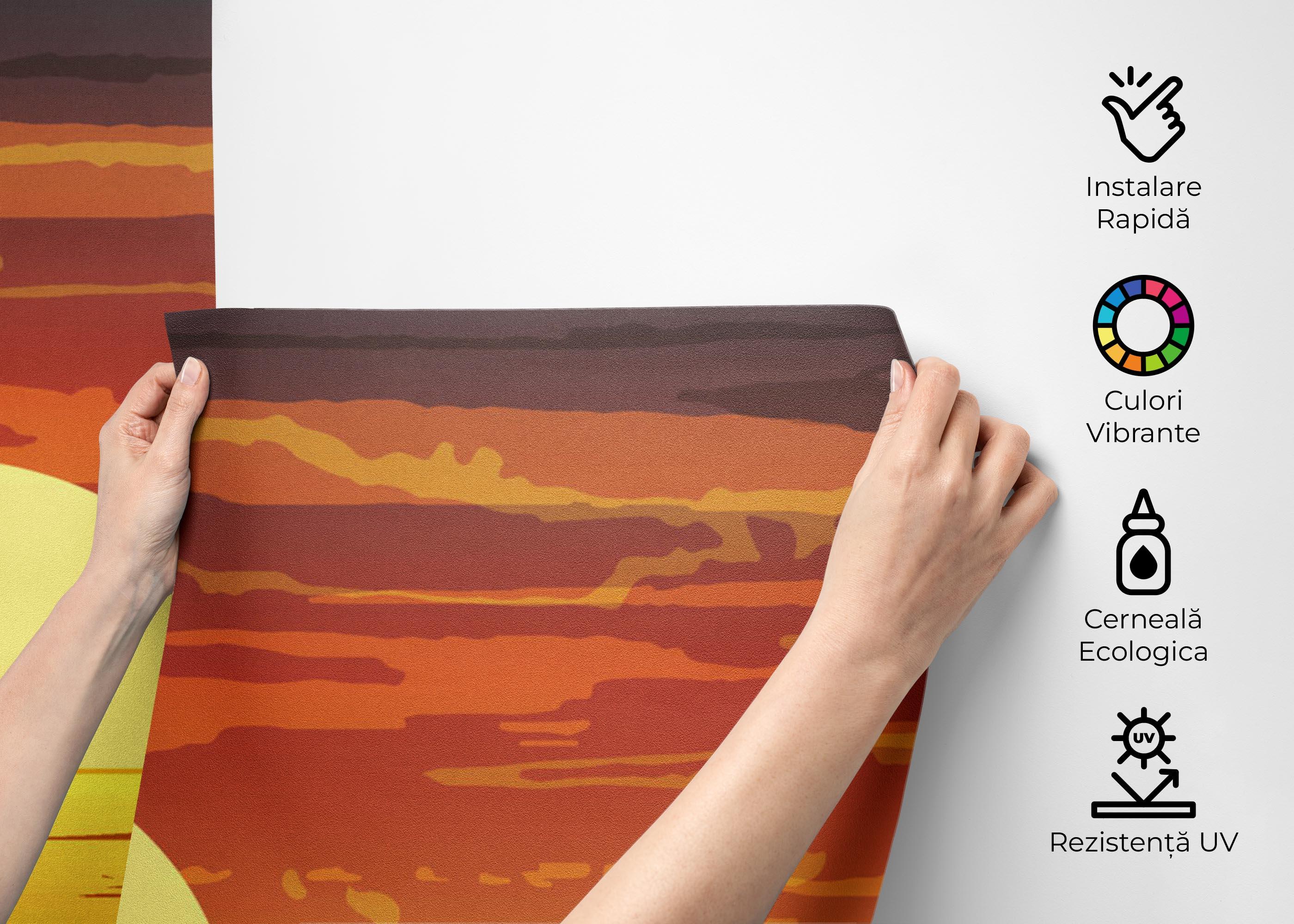 Fototapet Sunset Color Mix mockup 2