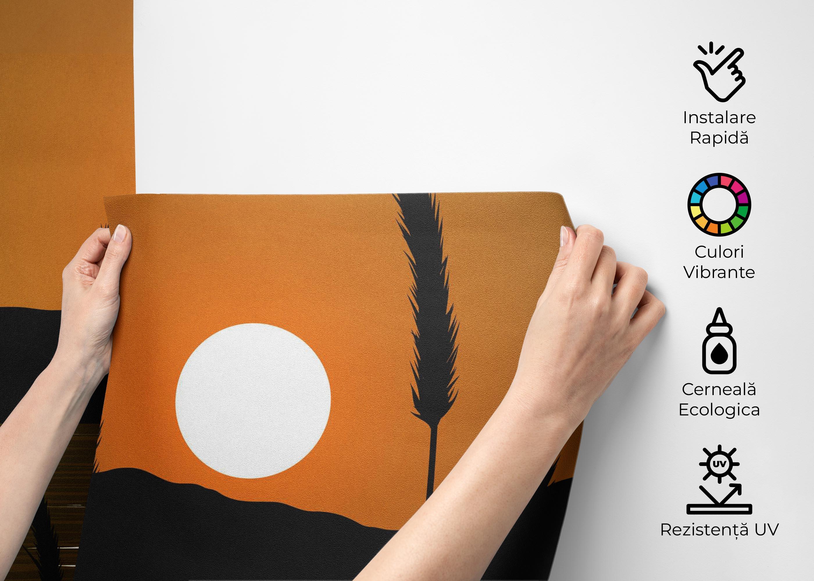 Fototapet Sunset River Plant mockup 2