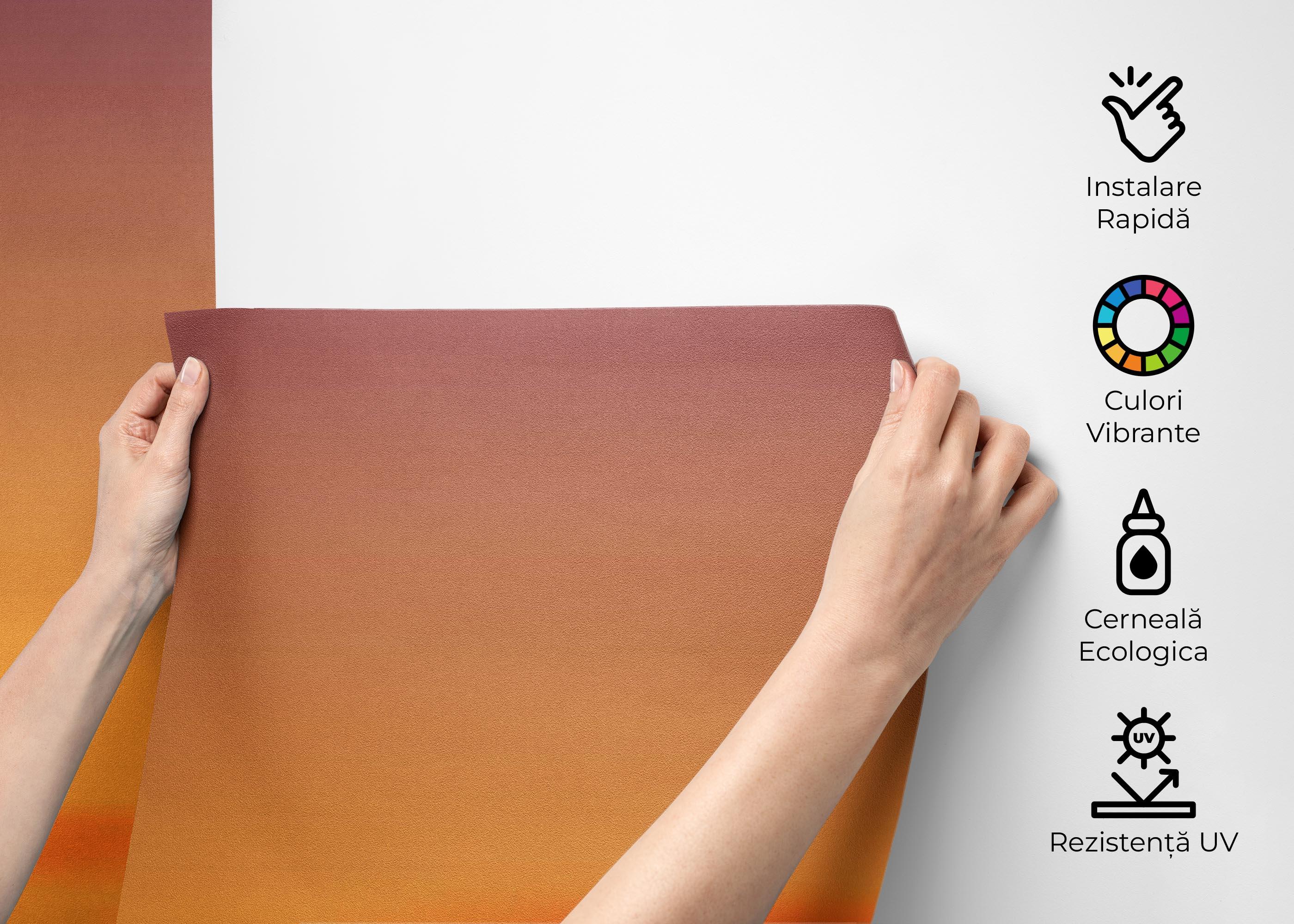 Fototapet Sunset Tree Hill mockup 2