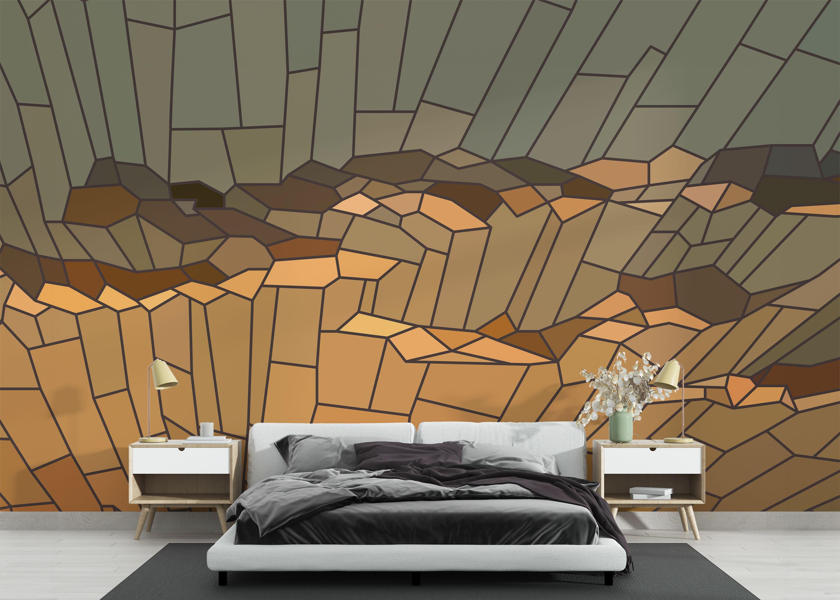 Fototapet Sunset Glass Art mockup 3