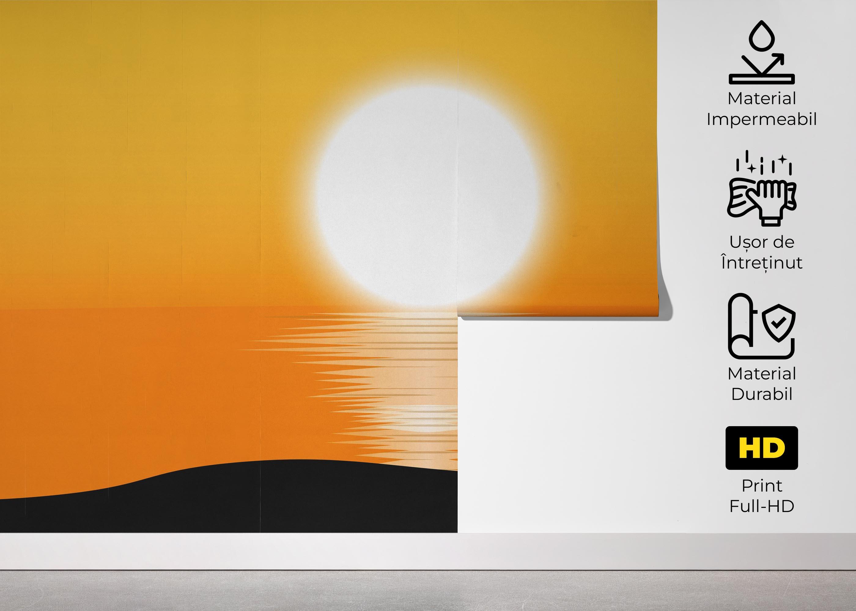 Fototapet Buddha Sunset Art mockup 5