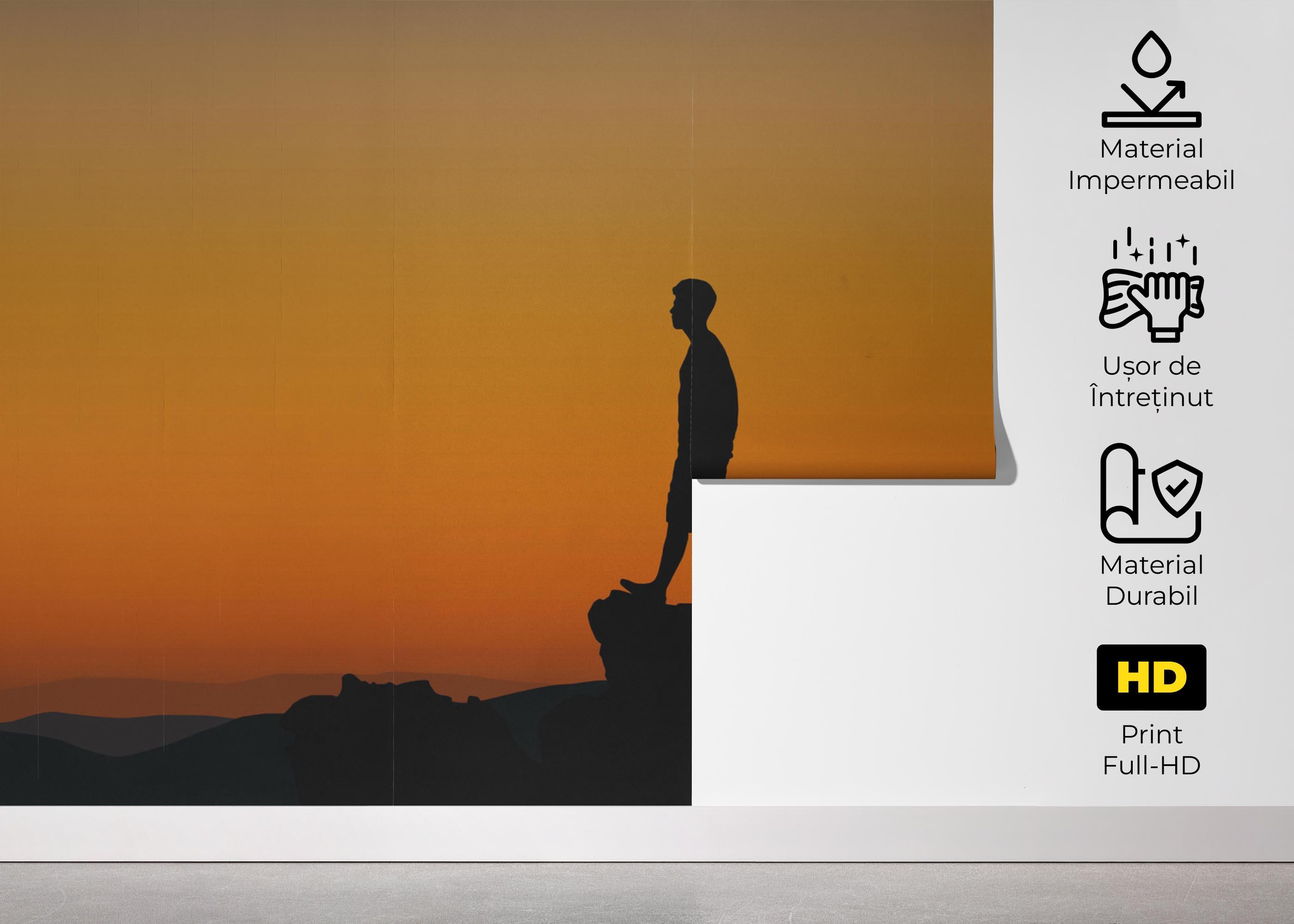 Fototapet Man Shilouette mockup 5