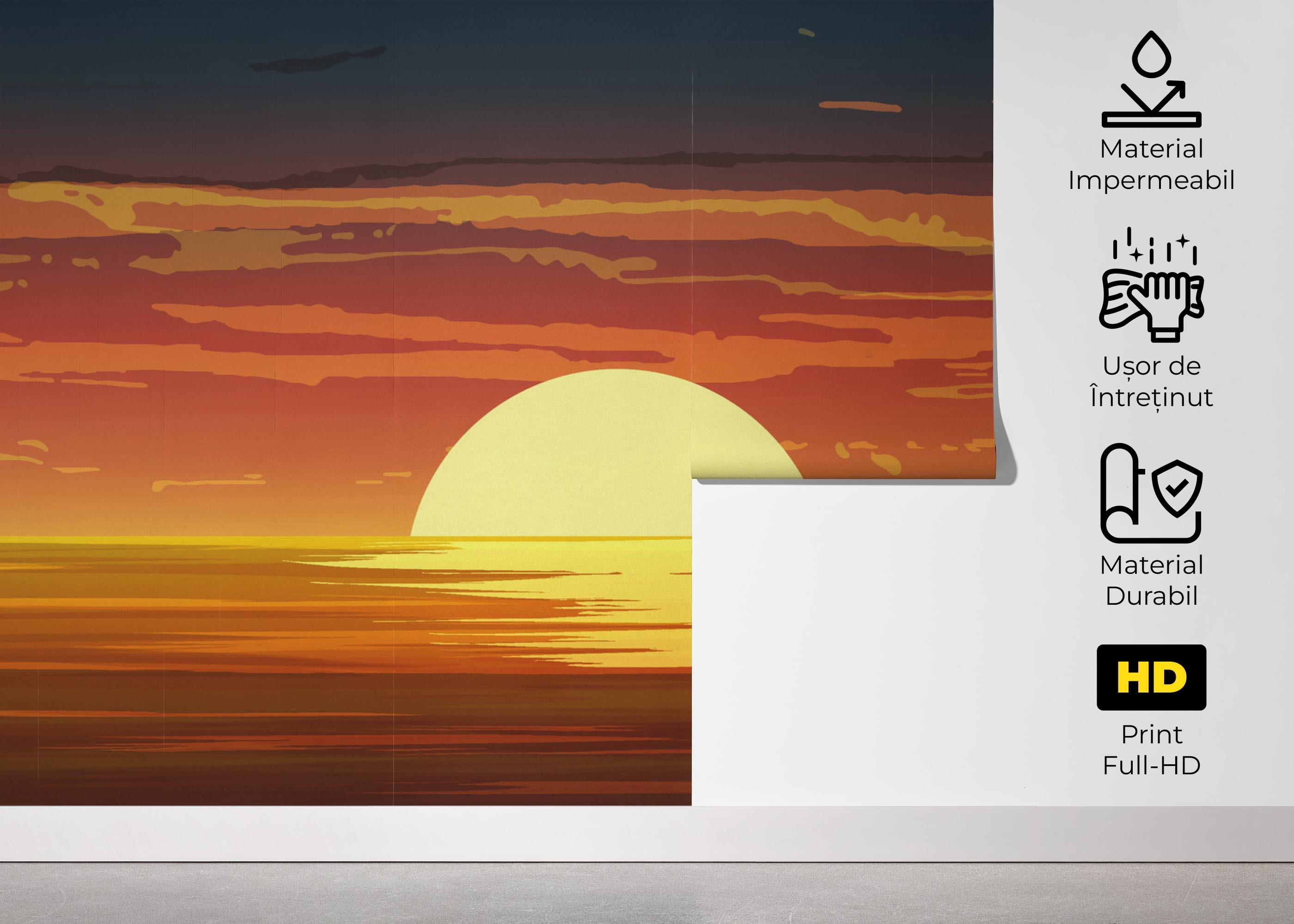Fototapet Sunset Color Mix mockup 5