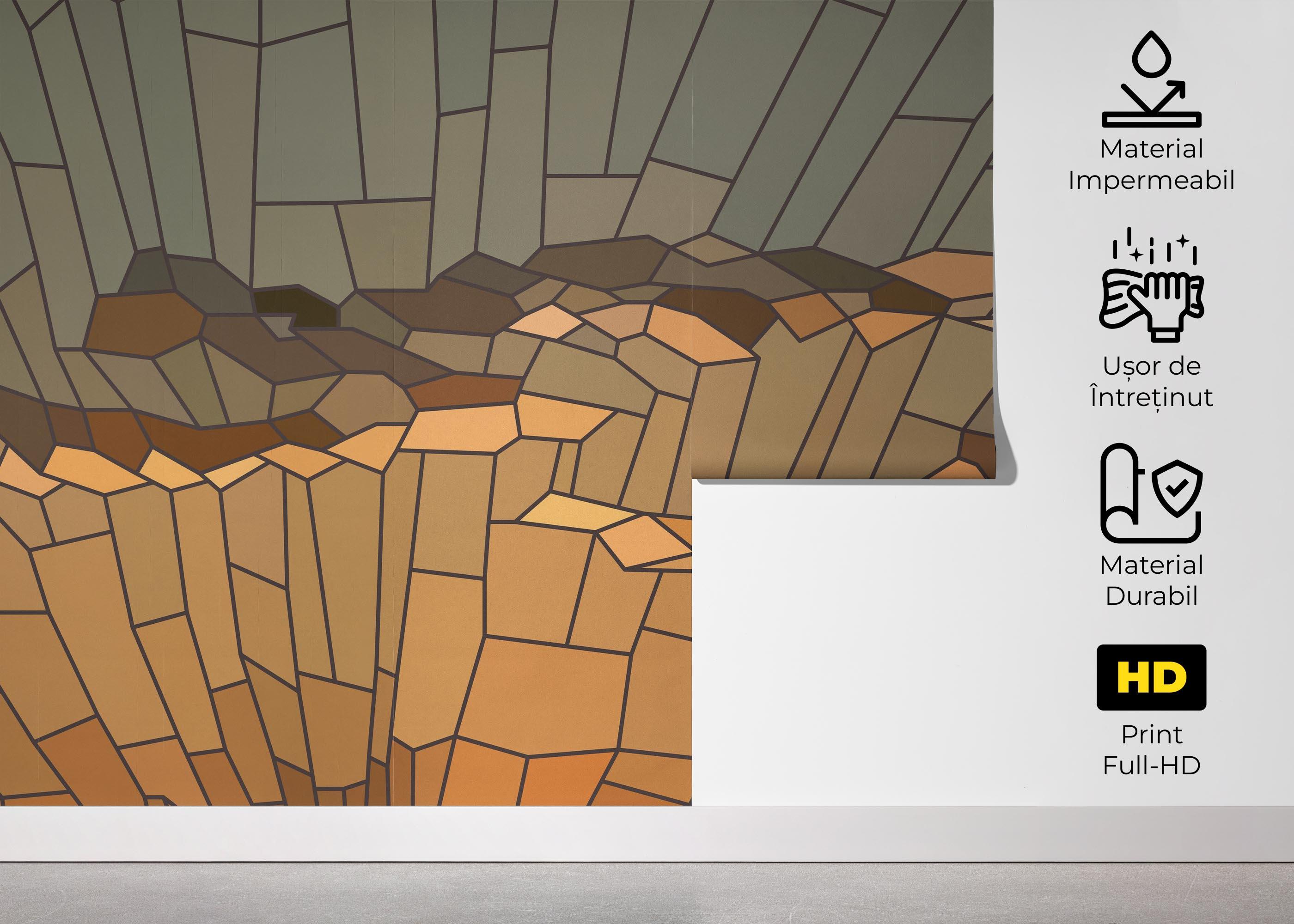 Fototapet Sunset Glass Art mockup 5